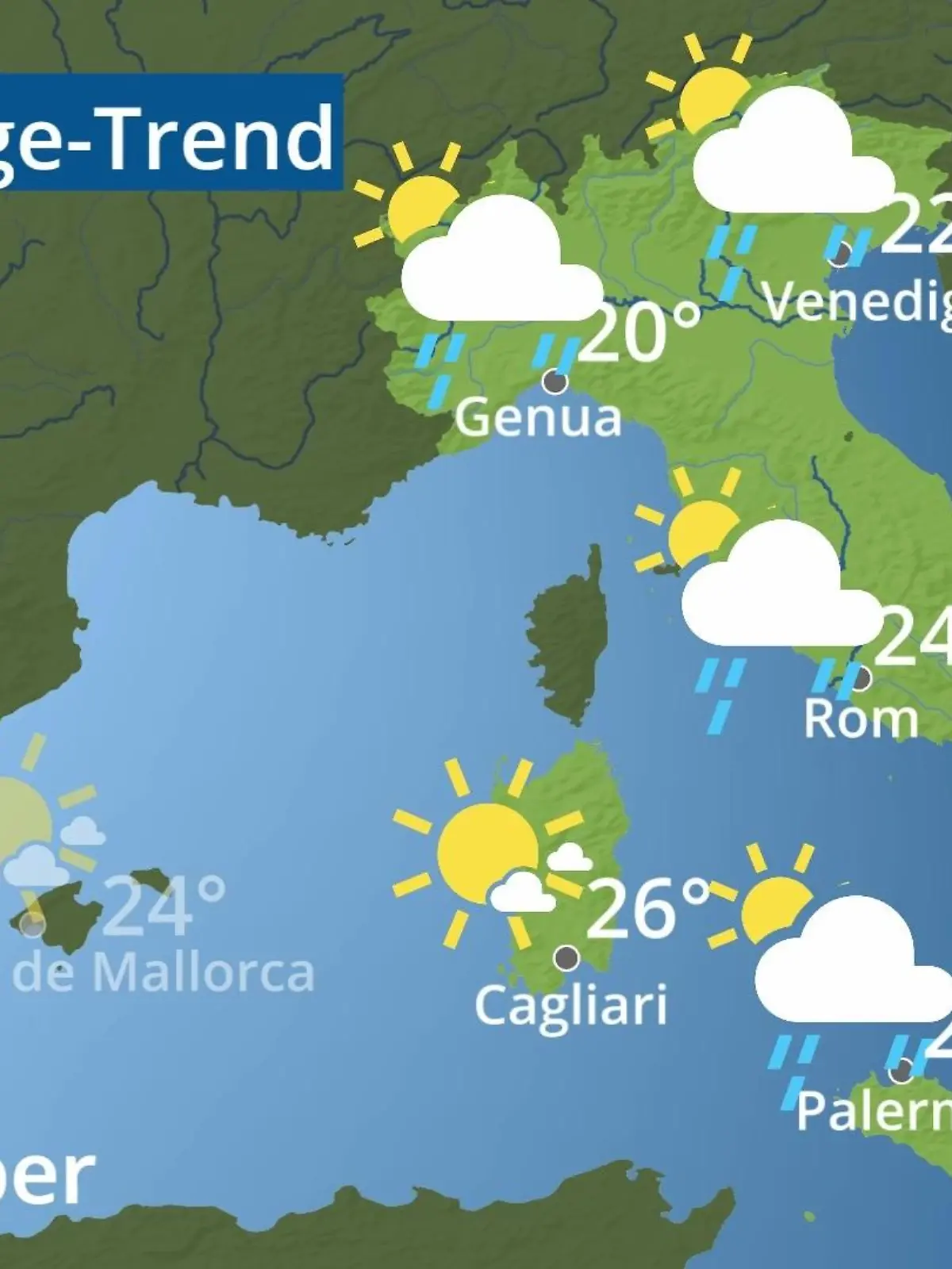 Bild zu: "Italien: Wie wird das Wetter?"
