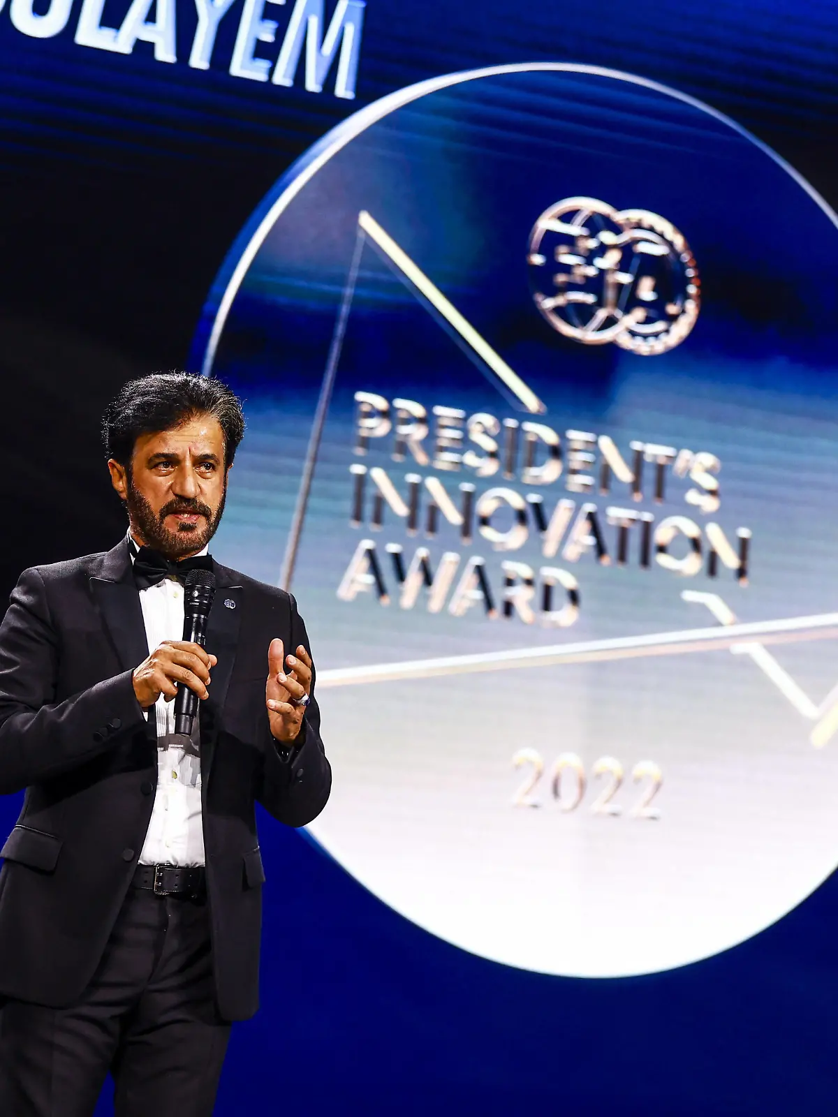 Ben Sulayem Mohammed, portrait, FIA President Innovation Medal - Prize Giver during the 2022 FIA Prize Giving ceremony at Bologna Fiere, on December 9, 2022 in Bologna, Italy - FIA PRIZE GIVING 2022 - BOLOGNA DPPI/Panoramic PUBLICATIONxNOTxINxFRAxITAxBEL IMG_2025 