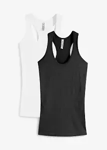 Zweier-Pack Ripp-Tanktop