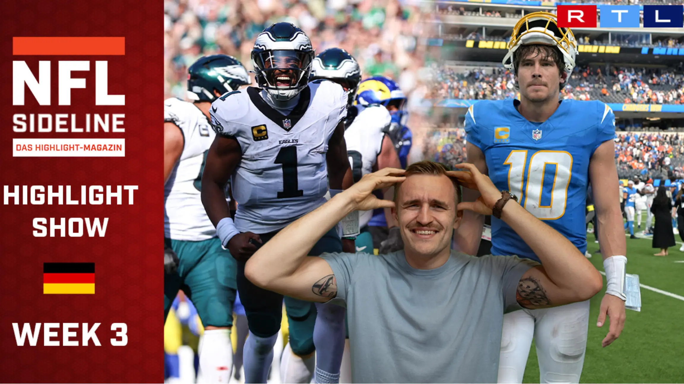 Unglaubliche Last-Minute Entscheidungen! Hurts, Herbert & Co. müssen zittern NFL Sideline – Das Highlight-Magazin