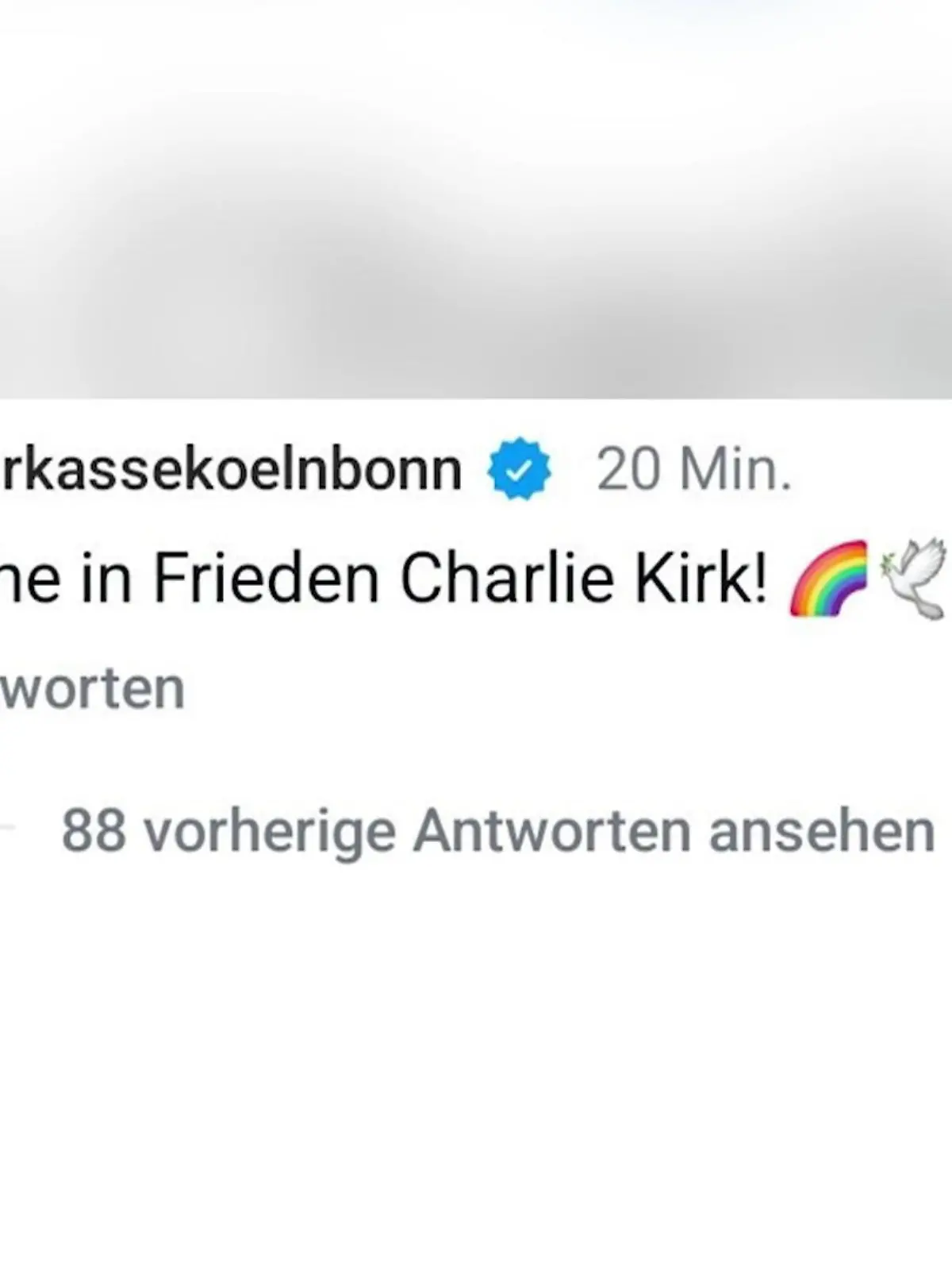 Bild zu: "Kritik nach Kommentar zu Charlie Kirk"