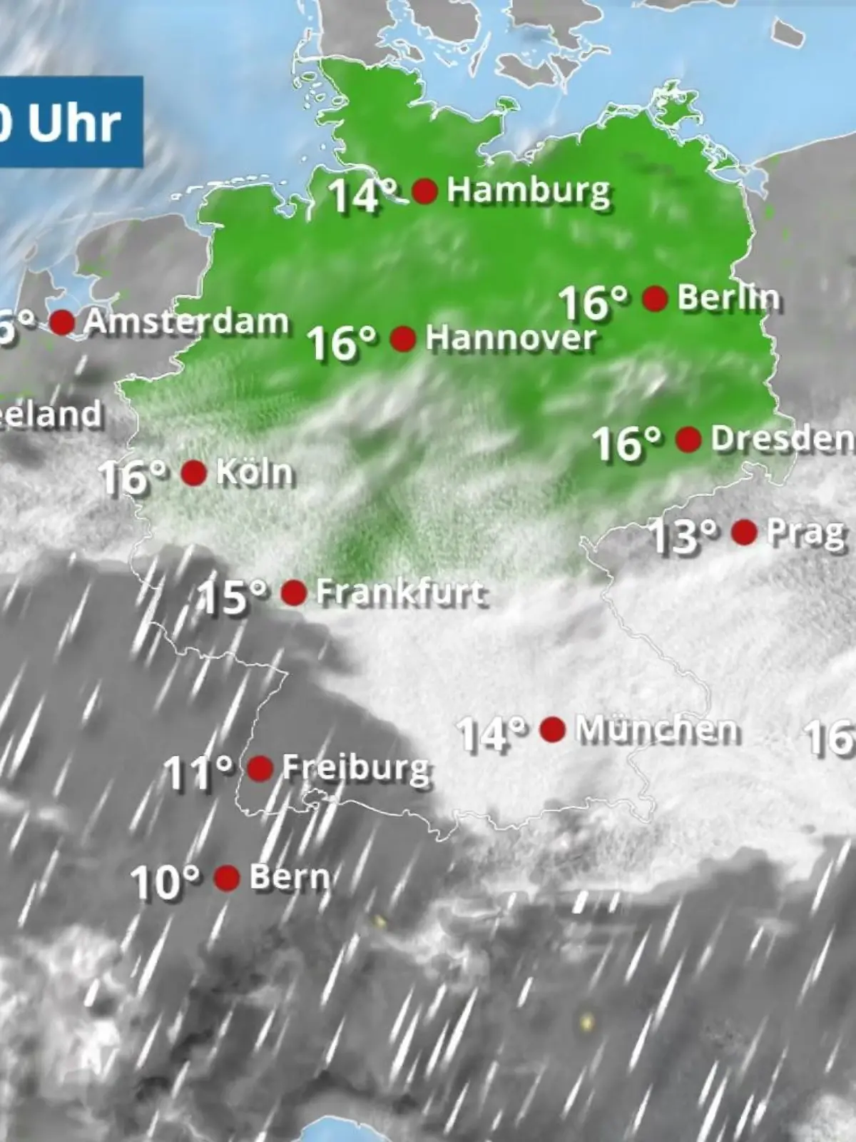 Bild zu: "Die Nordhälfte bleibt von Sonne geküsst"