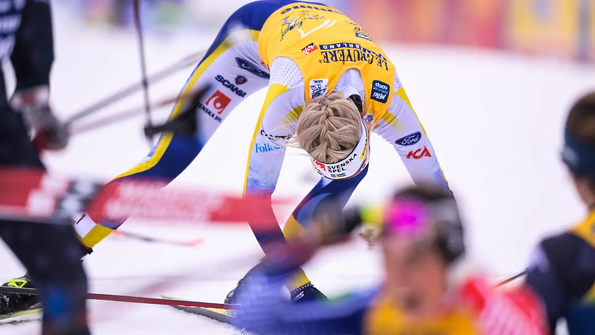 230108 Frida Karlsson of Sweden after women s 10 km mass start during Tour de Ski on January 8, 2023 in Val di Fiemme. Photo: Maxim Thore / BILDBYRAN / kod MT / MT0441 skidor cross-country skiing langrenn tour de ski day 8 womens final climb bbeng *** 230108 Frida Karlsson of Sweden after womens 10 km mass start during Tour de Ski on January 8, 2023 in Val di Fiemme Photo Maxim Thore BILDBYRAN code MT MT0441 skis cross country skiing cross country skiing tour de ski day 8 womens final climb bbeng, PUBLICATIONxNOTxINxSWExNORxAUT Copyright: MAXIMxTHORE BB230108MT014