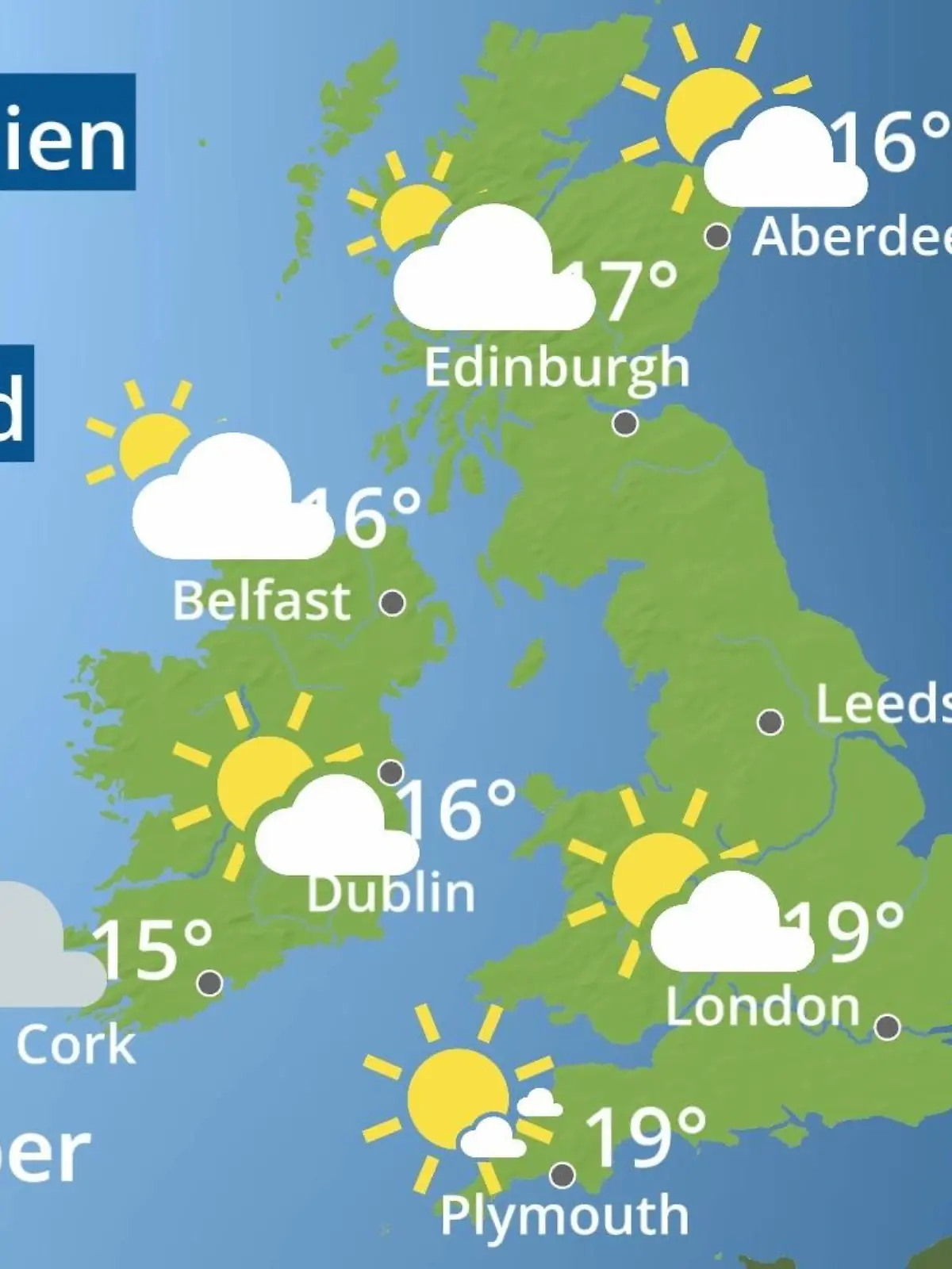 Bild zu: "England, Schottland, Wales: Wie wird das Wetter?"