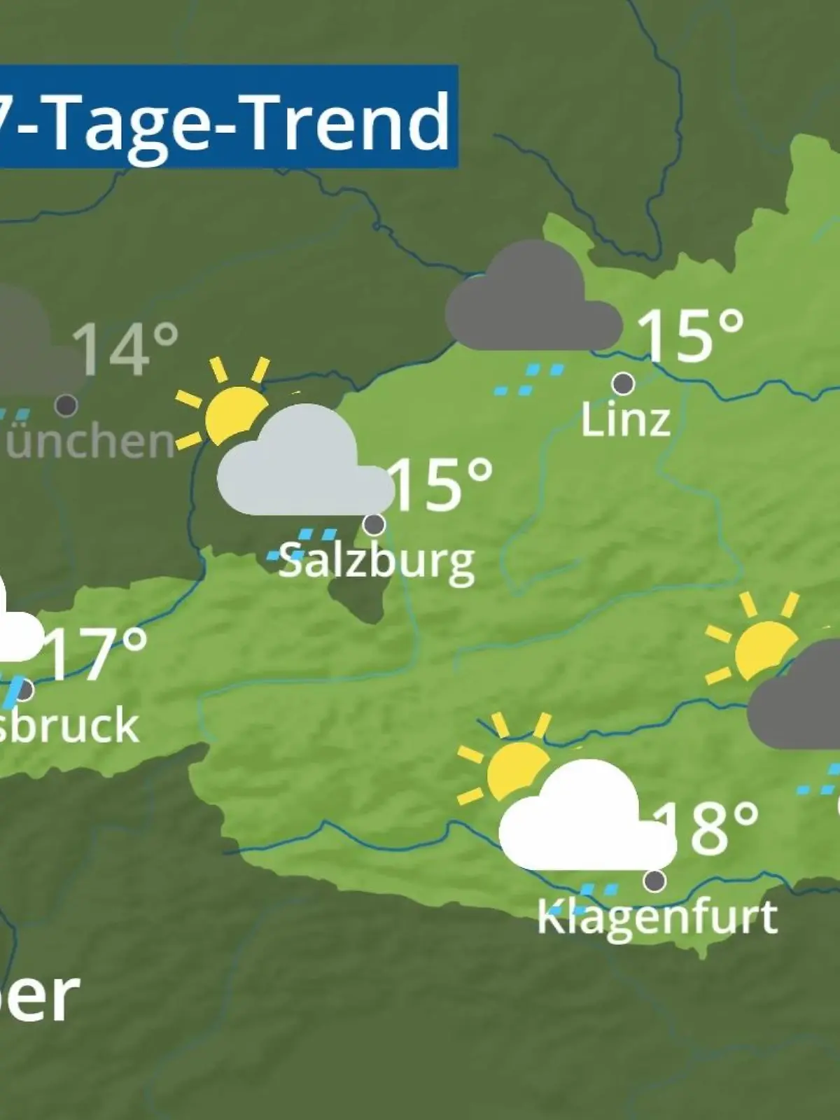 Bild zu: "Österreich: Wie wird das Wetter?"