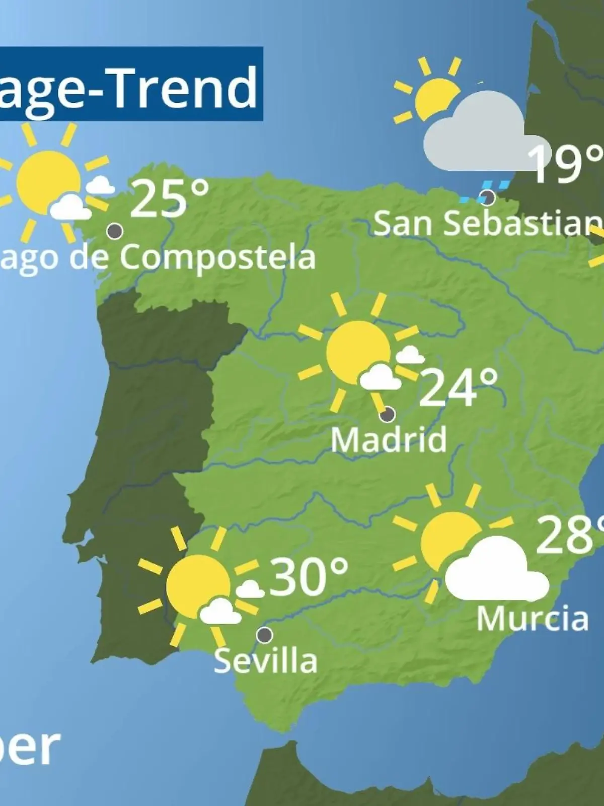 Bild zu: "Spanien: Wie wird das Wetter?"
