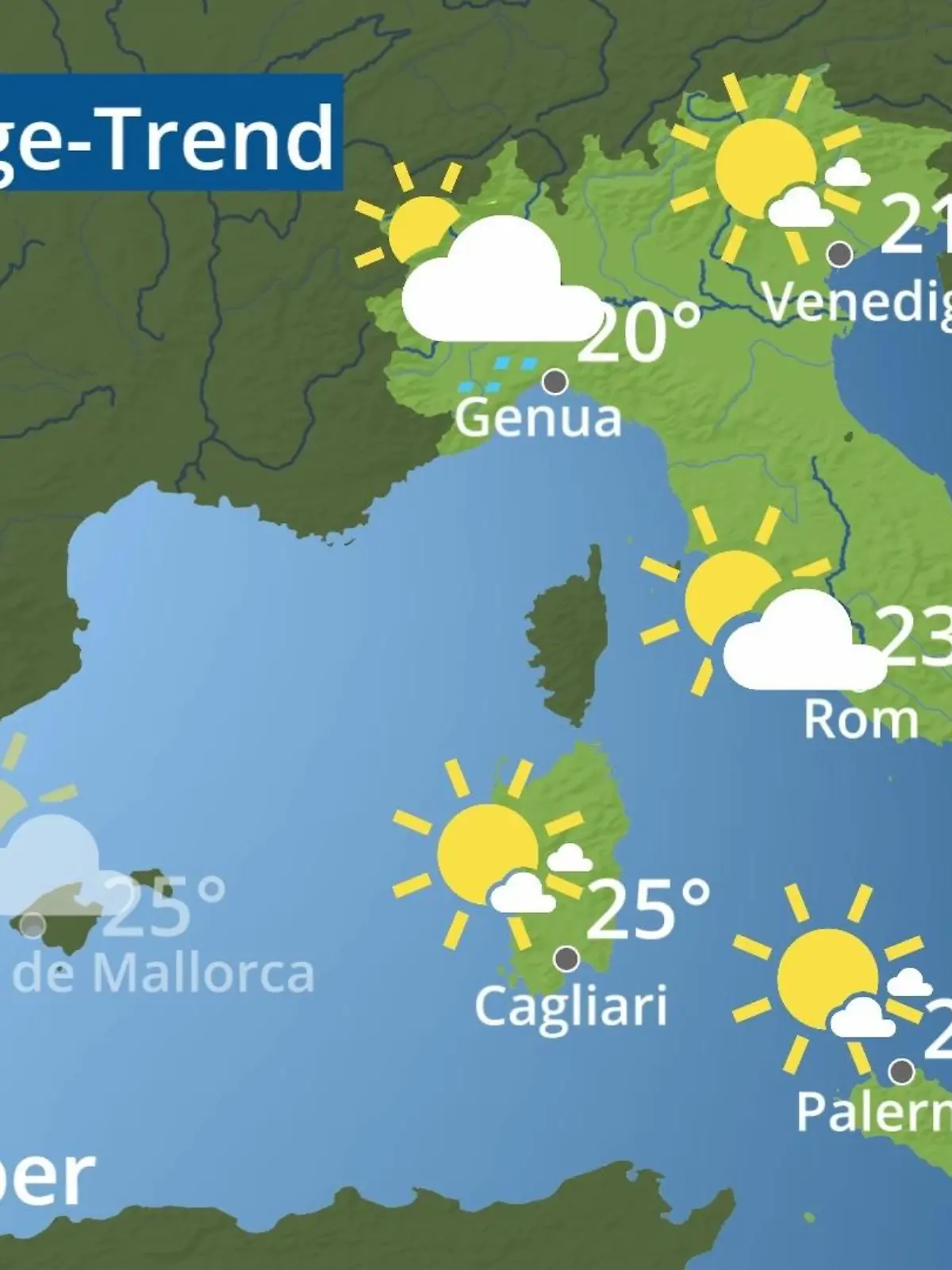 Bild zu: "Italien: Wie wird das Wetter?"