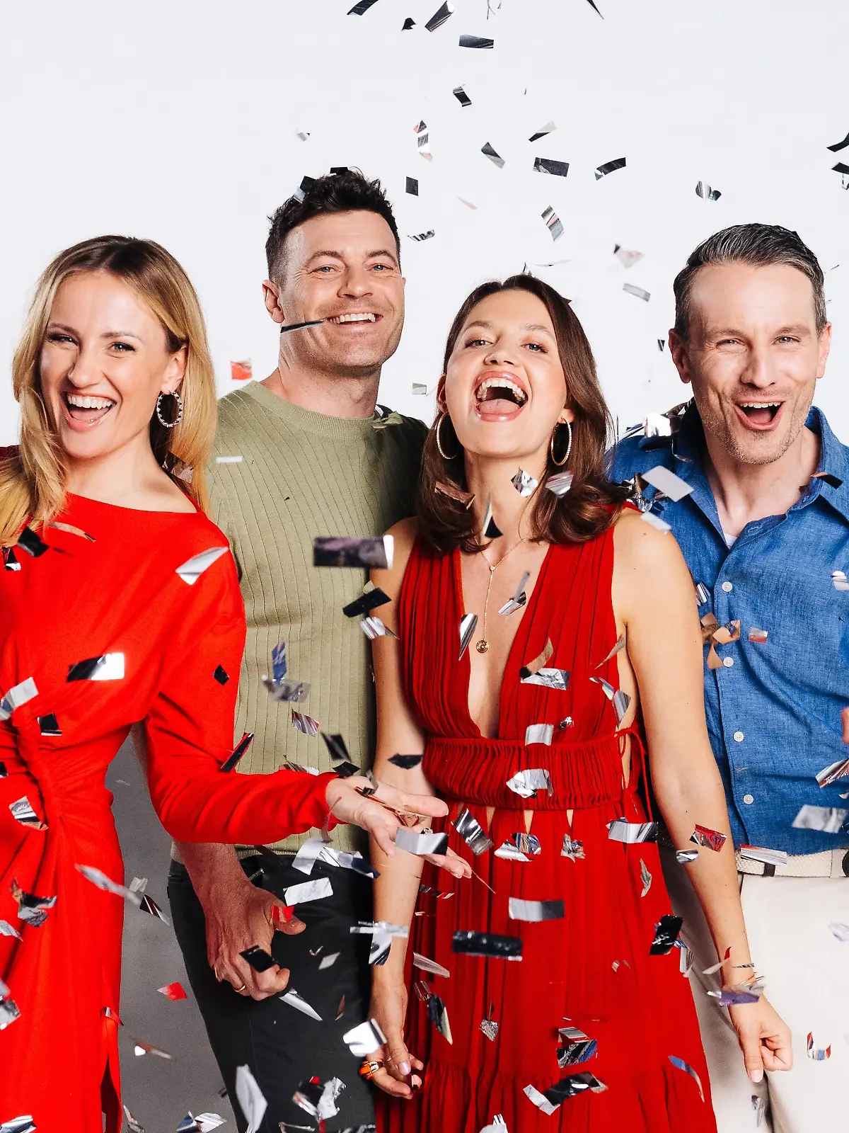 V.l.: Francisco Medina (Maximilian von Altenburg), Ania Niedieck („Isabelle Reichenbach”), Jörg Rohde (Ben Steinkamp), Amrei Haardt („Nathalie von Altenburg”), Marc Dumitru (Kilian Reichenbach)