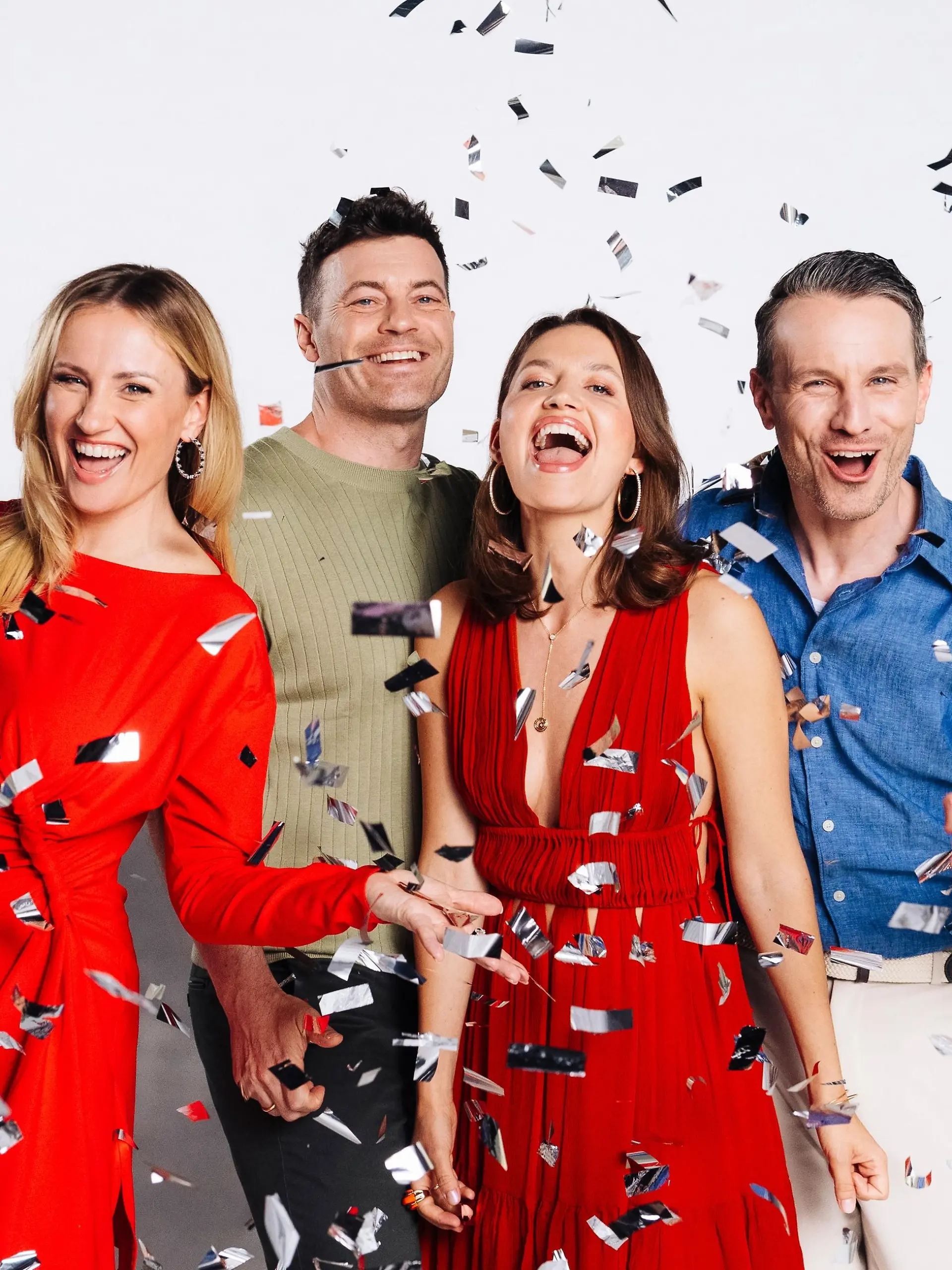 V.l.: Francisco Medina (Maximilian von Altenburg), Ania Niedieck („Isabelle Reichenbach”), Jörg Rohde (Ben Steinkamp), Amrei Haardt („Nathalie von Altenburg”), Marc Dumitru (Kilian Reichenbach)