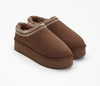 Schlupf-Stiefel mit Stickerei