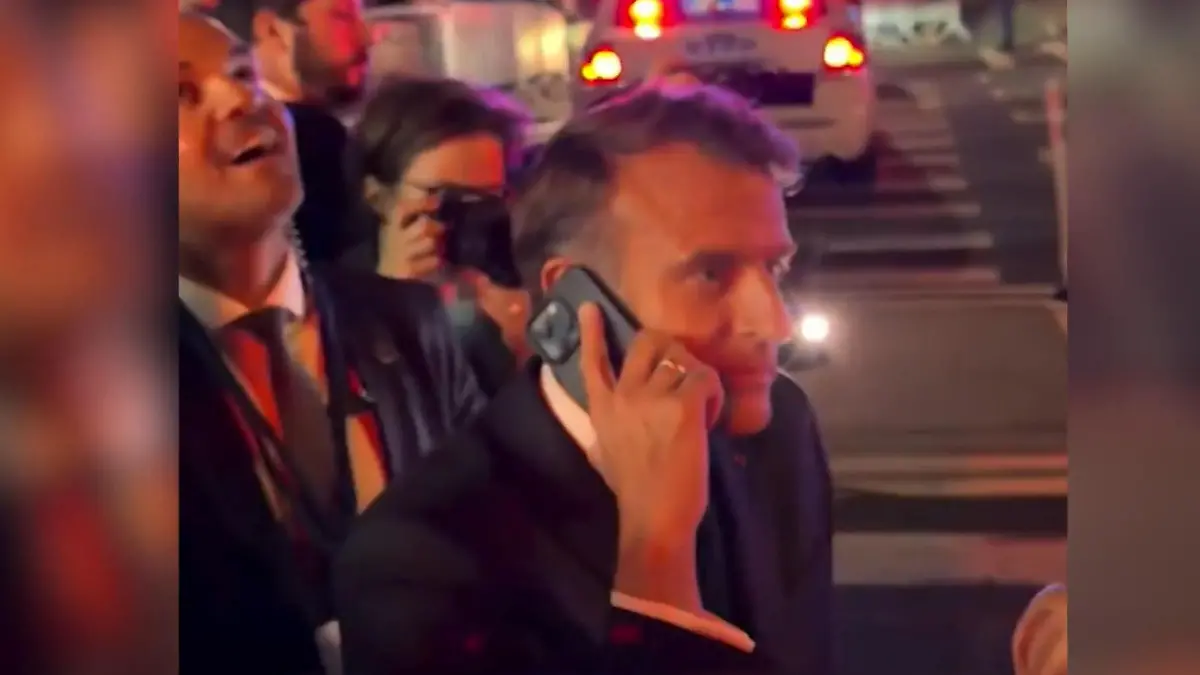 Hier bremst Trump Macron aus – dann klingelt’s beim US-Präsidenten! Mitten im New Yorker Verkehr