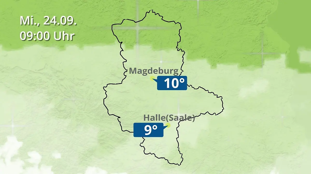 Sachsen-Anhalt: Wie wird das Wetter? Regen und Wolkenfilm für Halle und Magdeburg