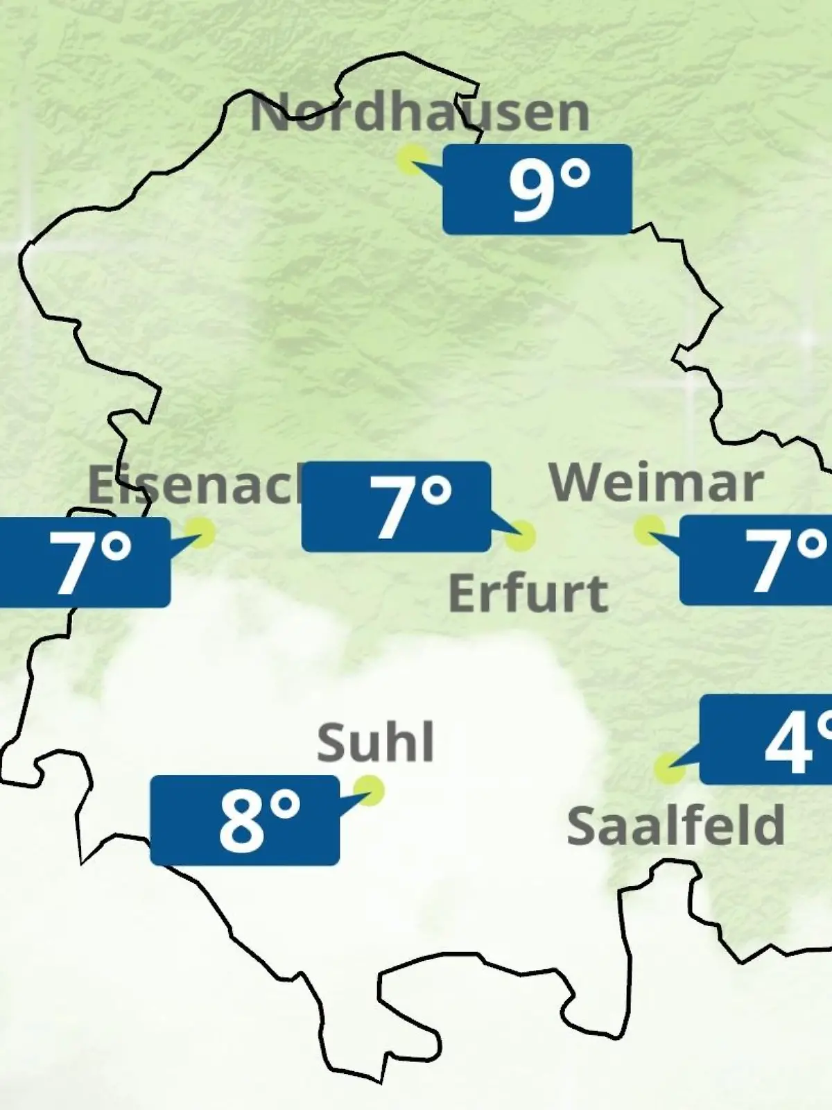 Bild zu: "Thüringen: Wie wird das Wetter?"
