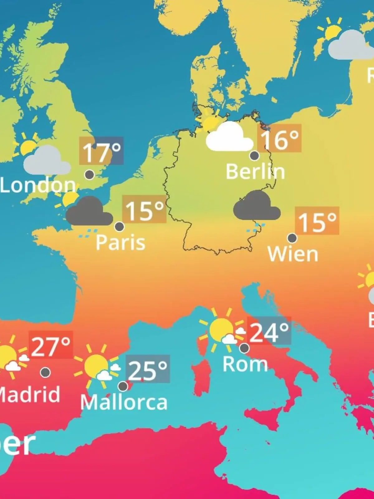 Bild zu: "Europa: Wie wird das Wetter?"