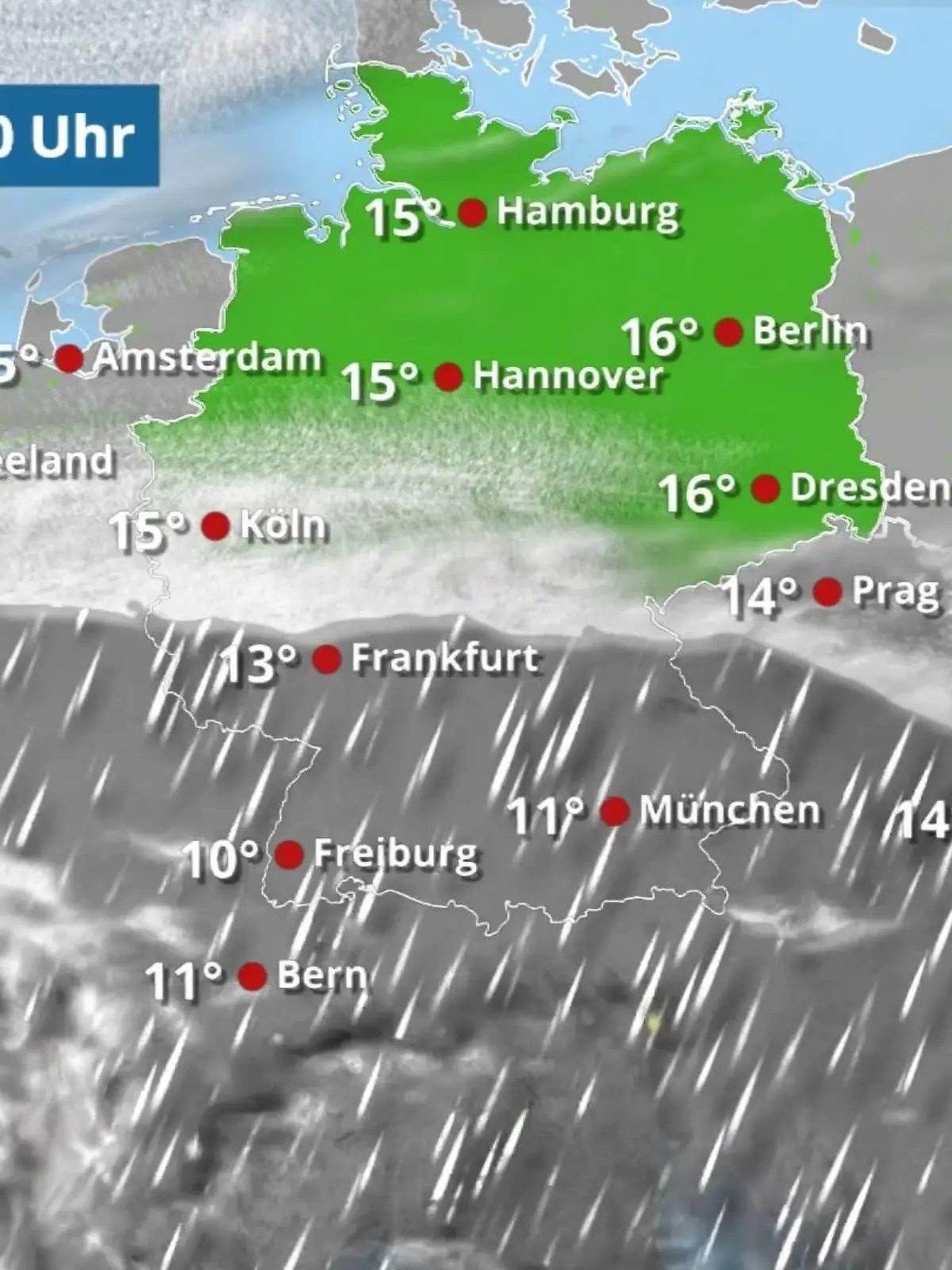 Bild zu: "Dauerregen im Süden Deutschlands"