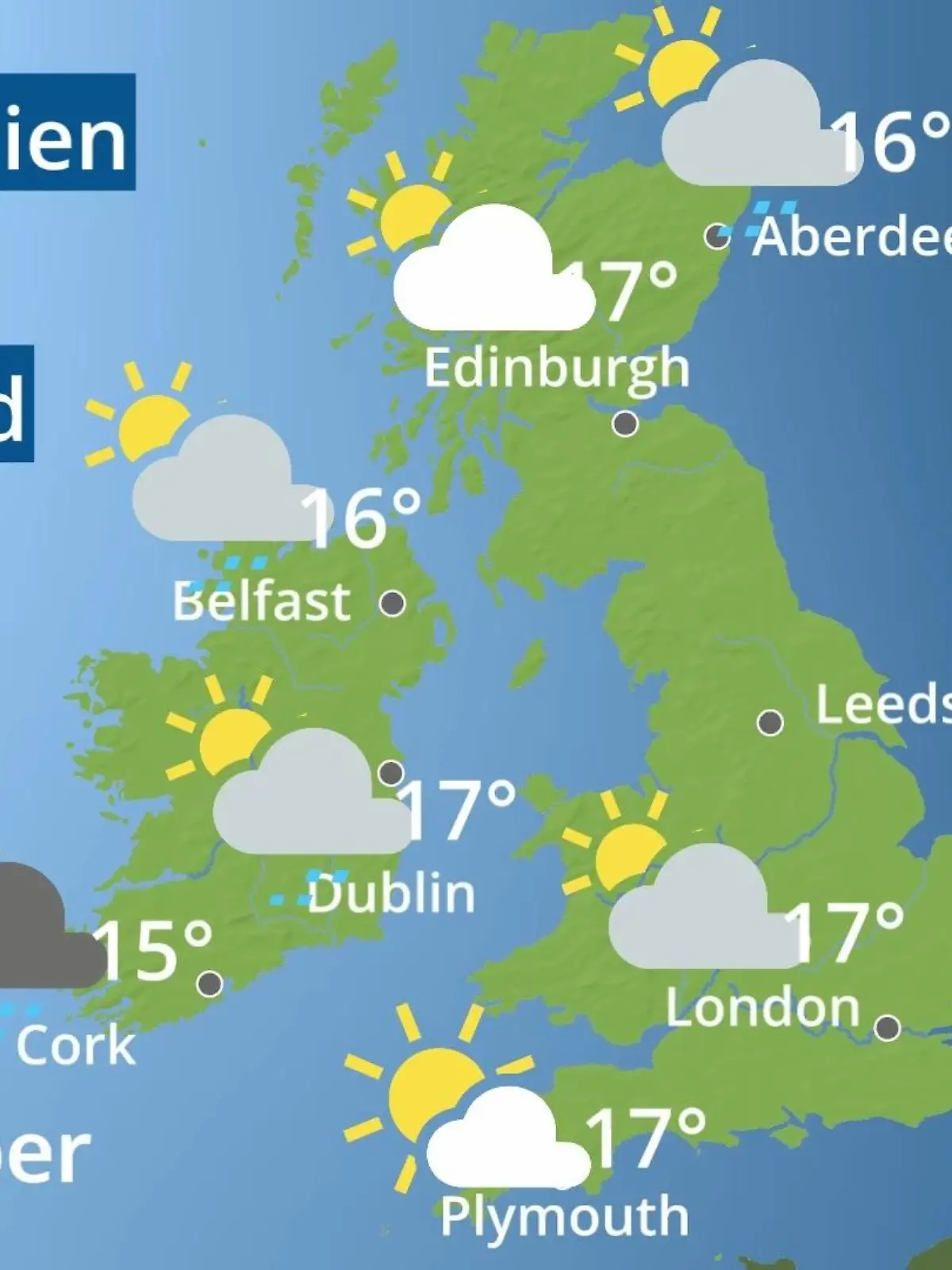 Bild zu: "England, Schottland, Wales: Wie wird das Wetter?"