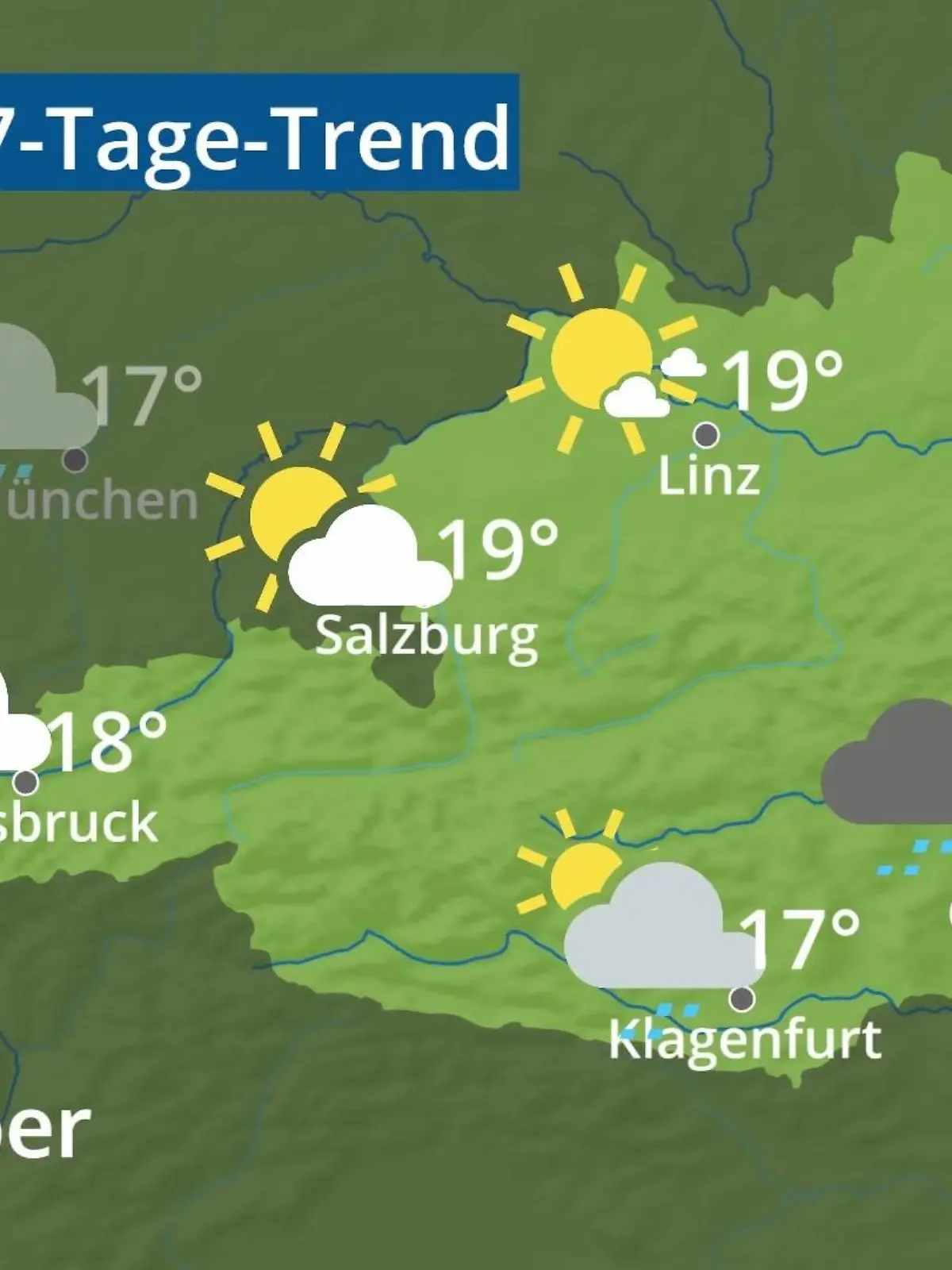 Bild zu: "Österreich: Wie wird das Wetter?"