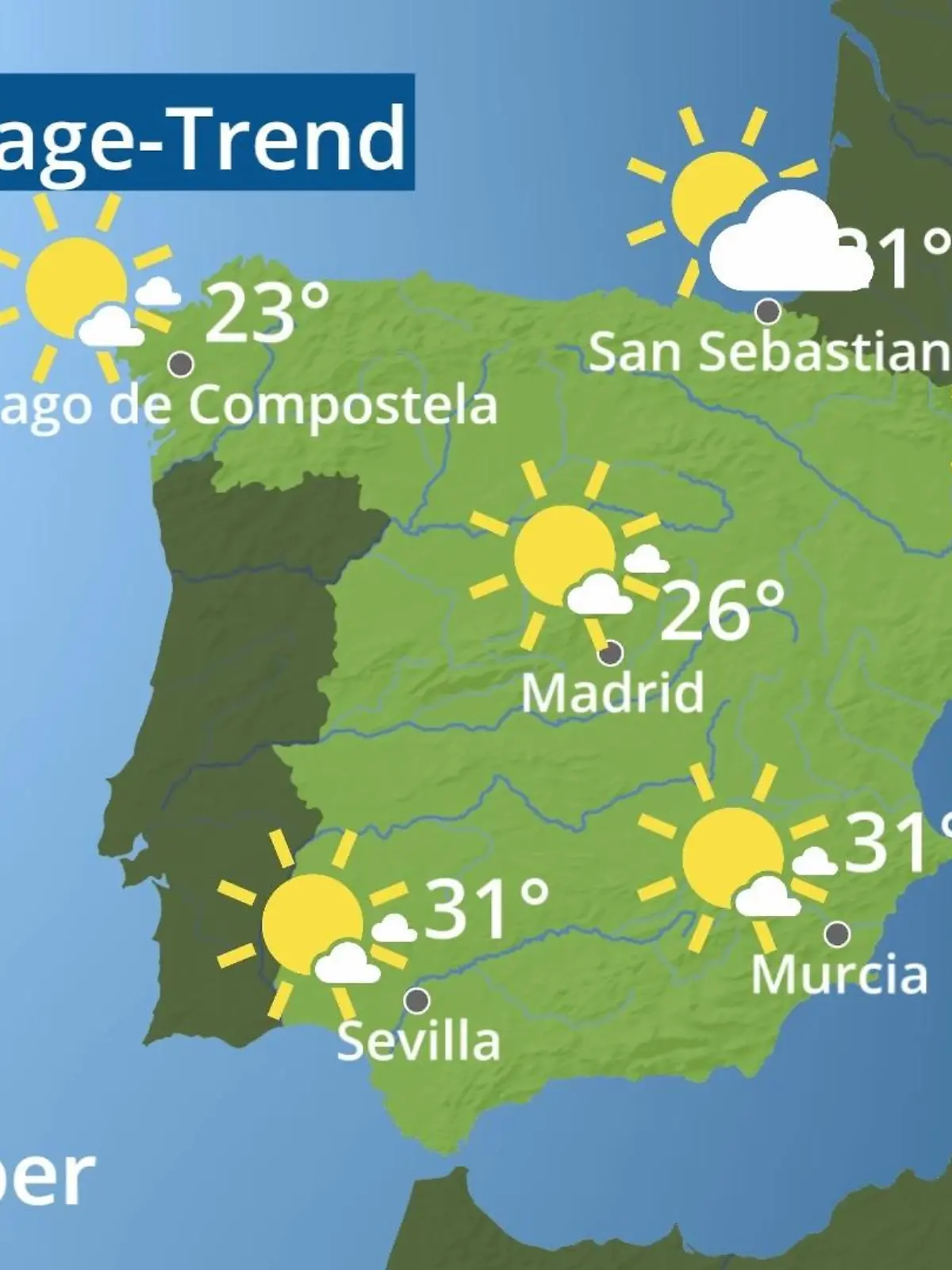 Bild zu: "Spanien: Wie wird das Wetter?"