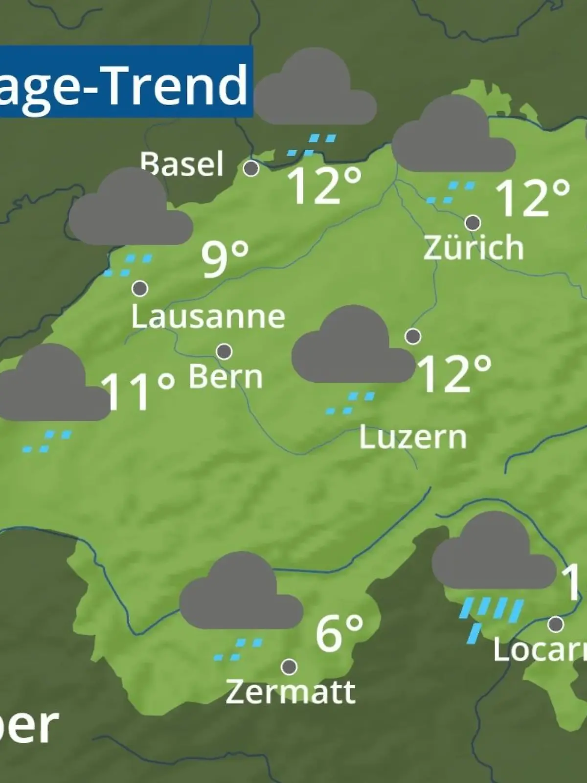 Bild zu: "Schweiz: Wie wird das Wetter?"