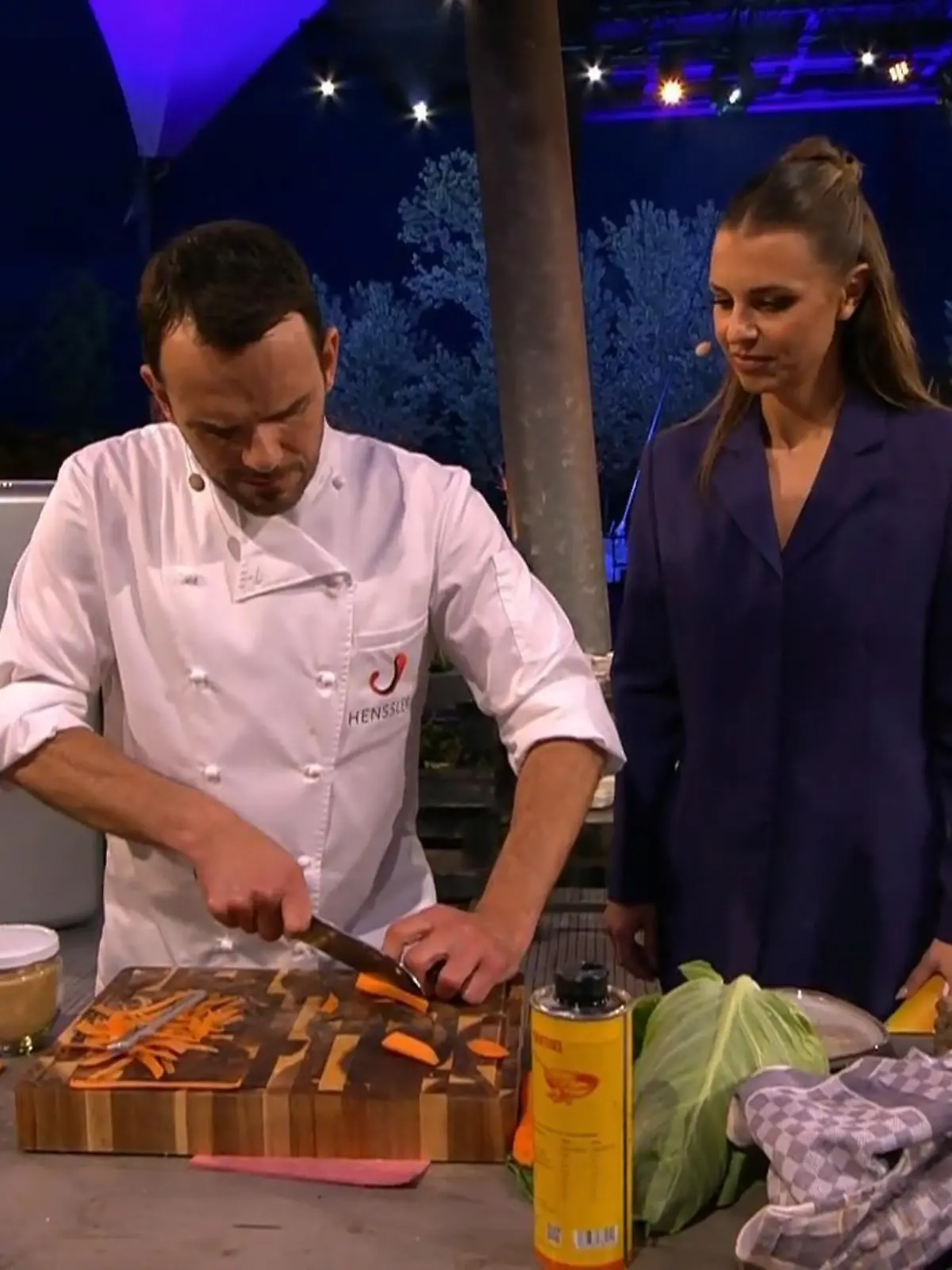Bild zu: "So hat sie Calvin Kleinen zu "Grill den Henssler" überredet"