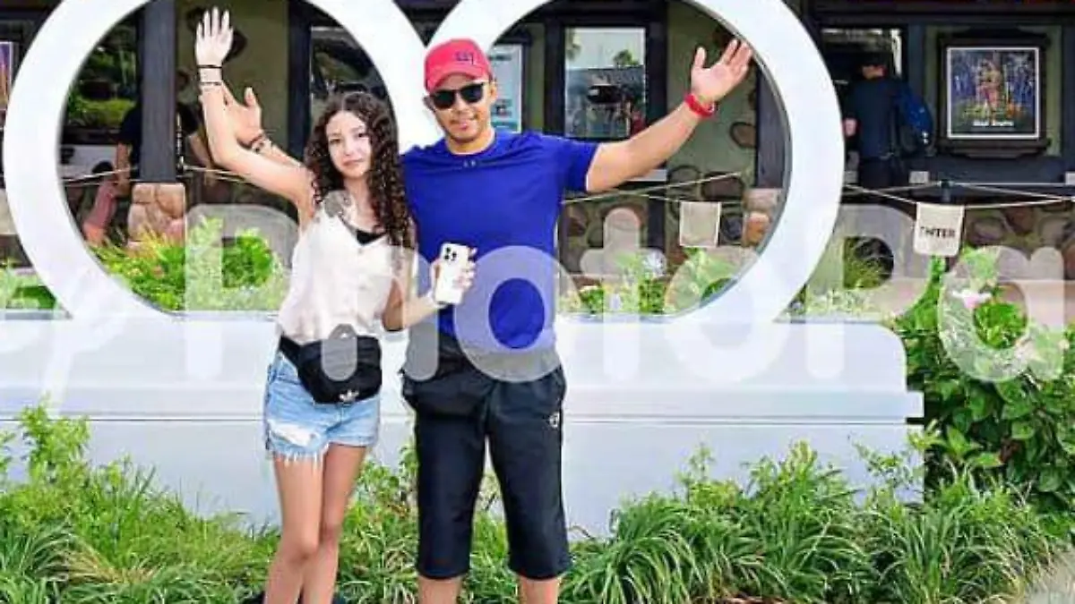 Carlos Arellano mit seiner Tochter Paloma Nicole 
