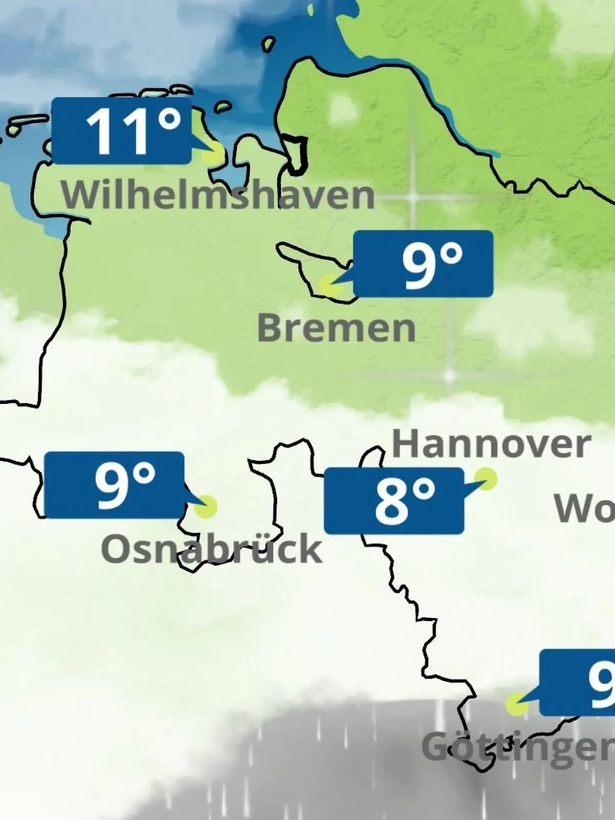 Bild zu: "Bremen und Niedersachsen: Wie wird das Wetter?"