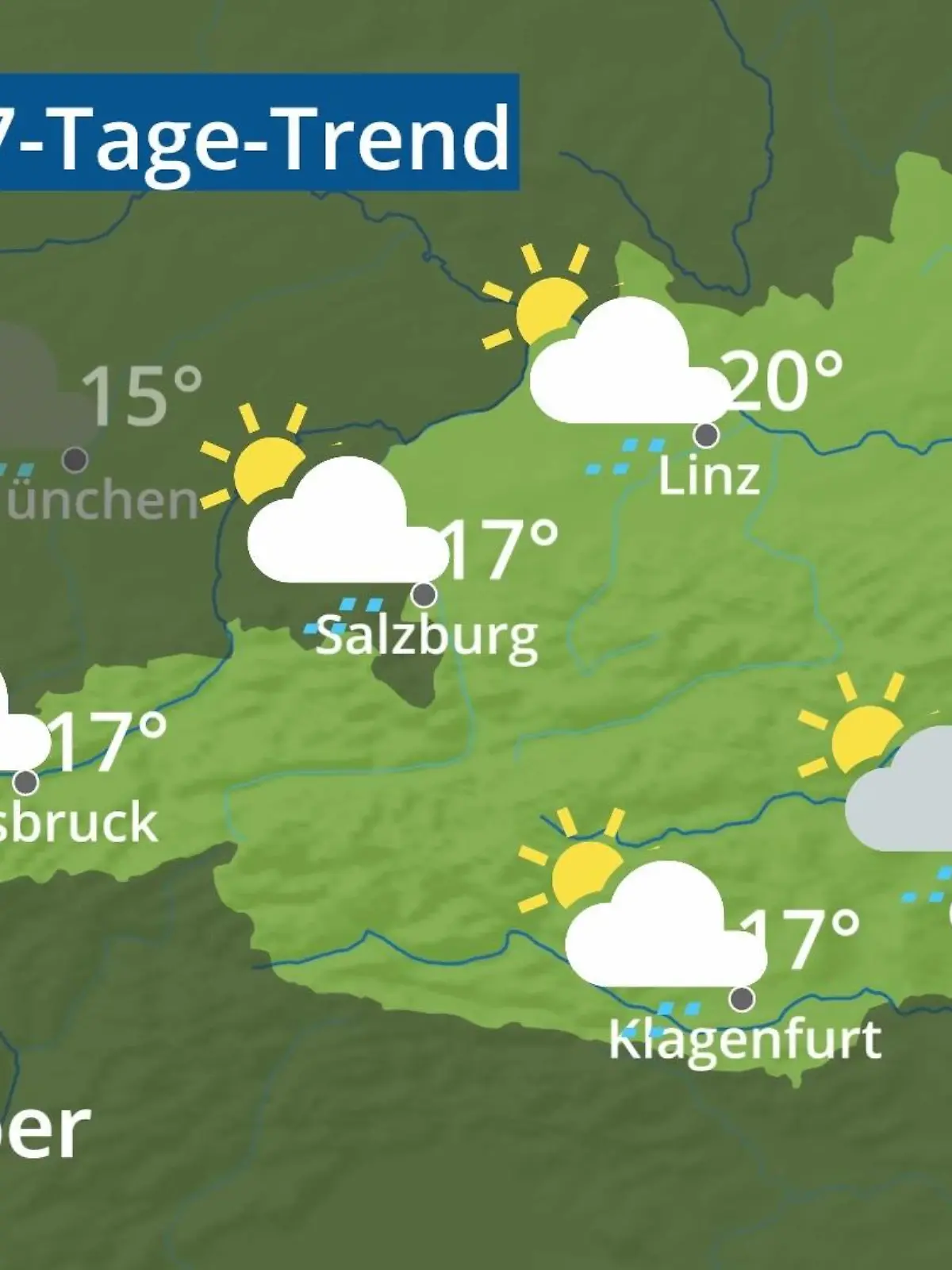 Bild zu: "Österreich: Wie wird das Wetter?"