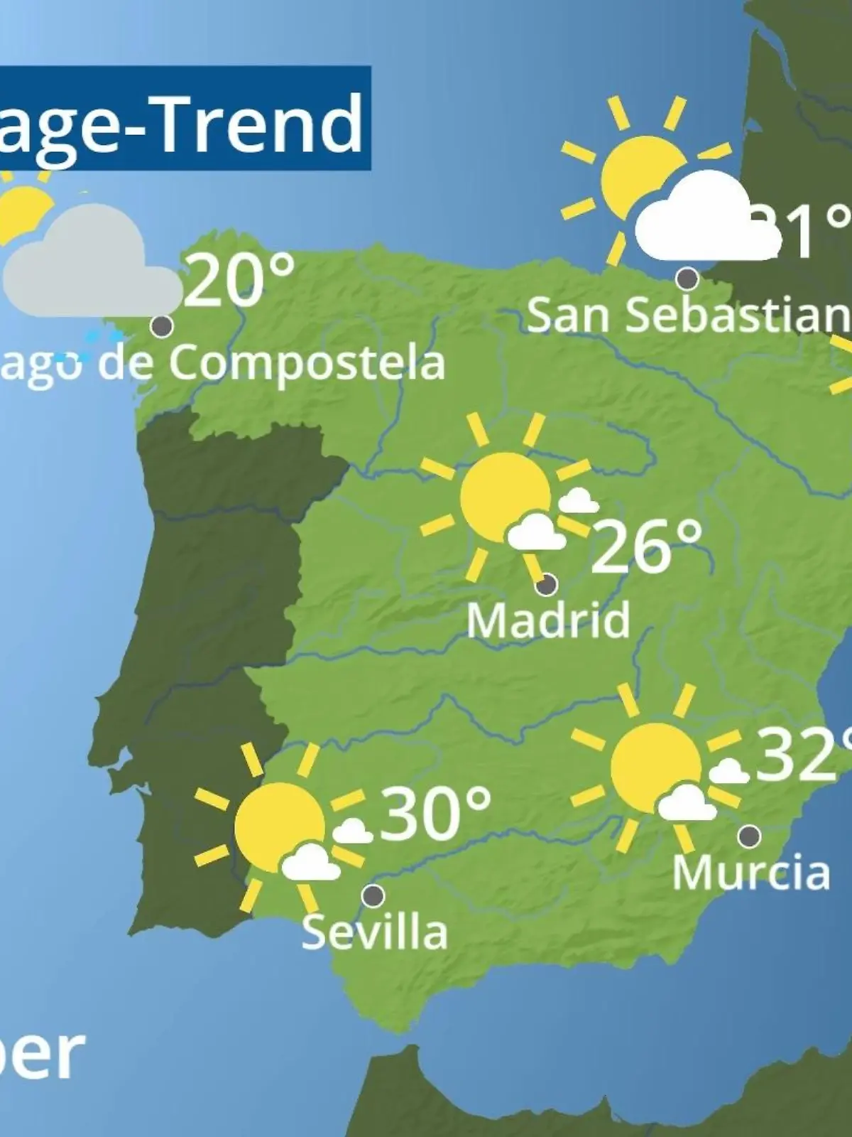 Bild zu: "Spanien: Wie wird das Wetter?"