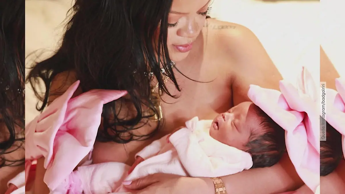 Rihanna ist zum dritten Mal Mama geworden und teilt süßes Foto! Sängerin im Babyglück