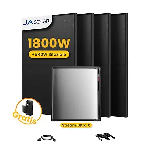 EcoFlow Stream Ultra X + 4 × 450 W Ja-Solar-Module