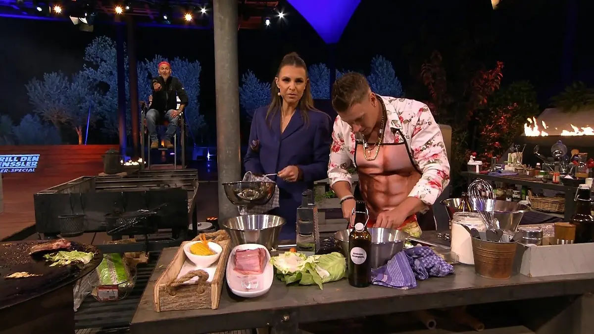 Steffen grillt für Calvin Der Helfer in der Not