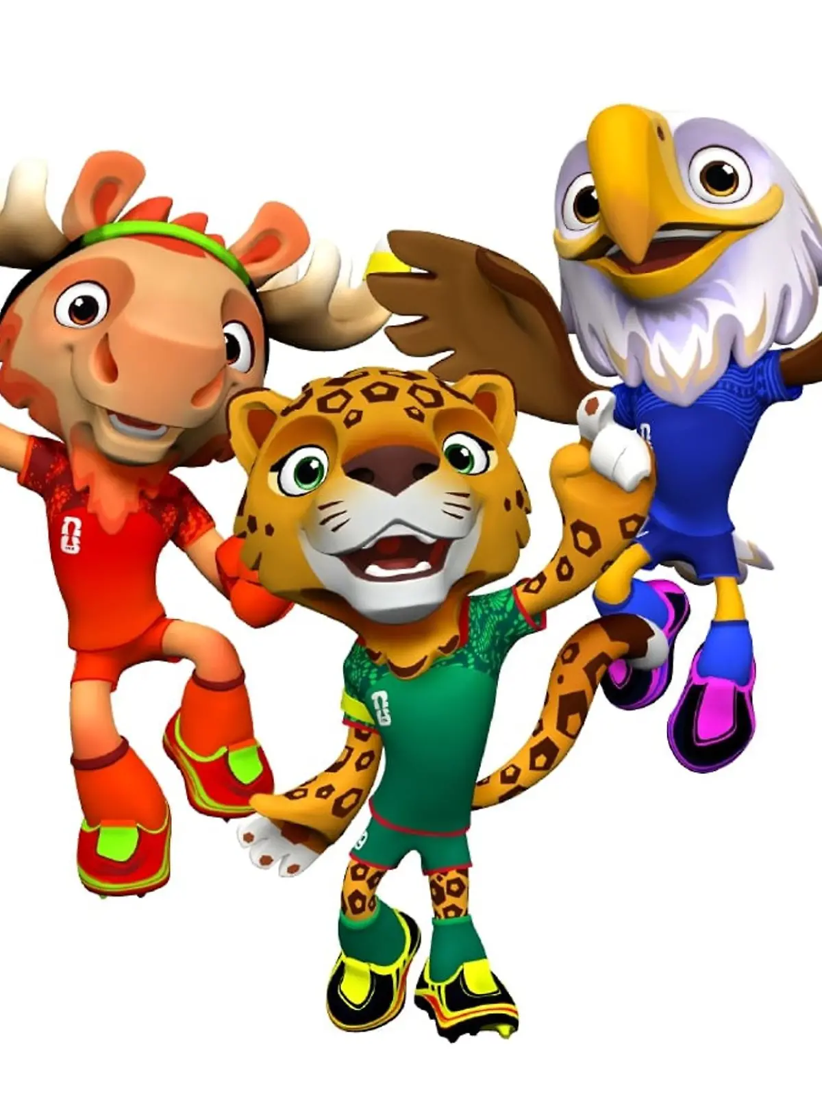 Bild zu: "FIFA präsentiert WM-Maskottchen: Maple, Zayu und Clutch"