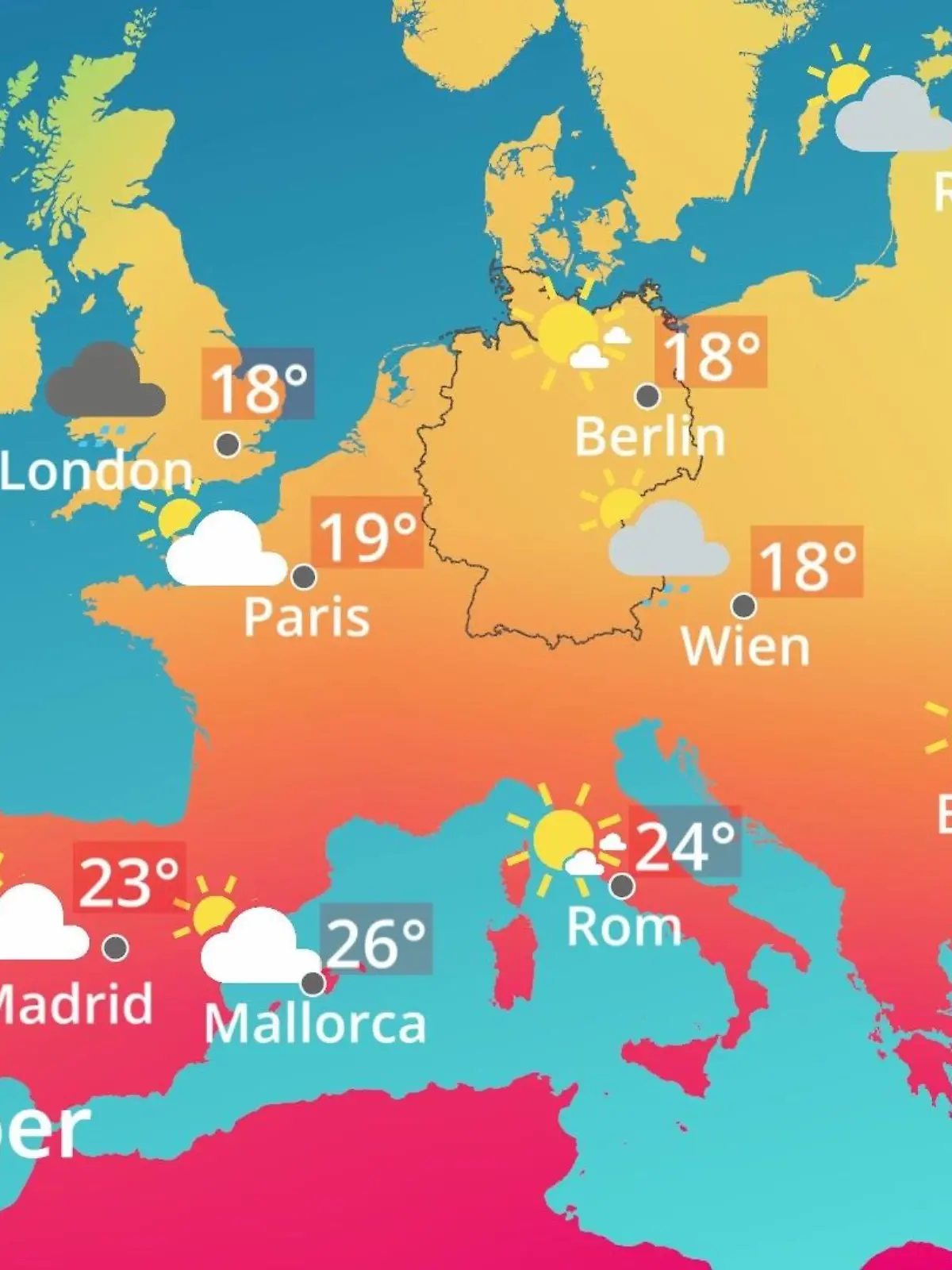 Bild zu: "Europa: Wie wird das Wetter?"