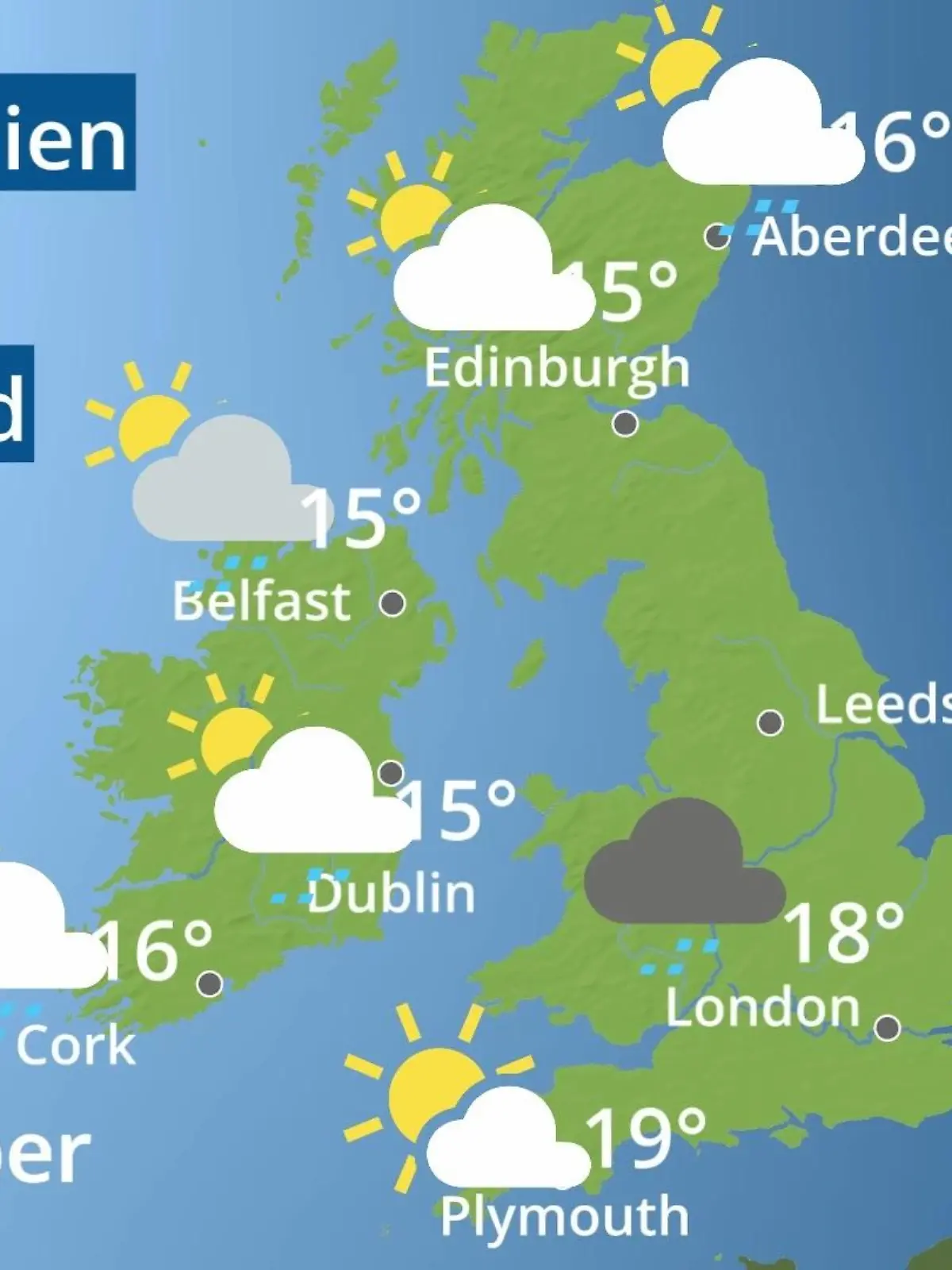 Bild zu: "England, Schottland, Wales: Wie wird das Wetter?"
