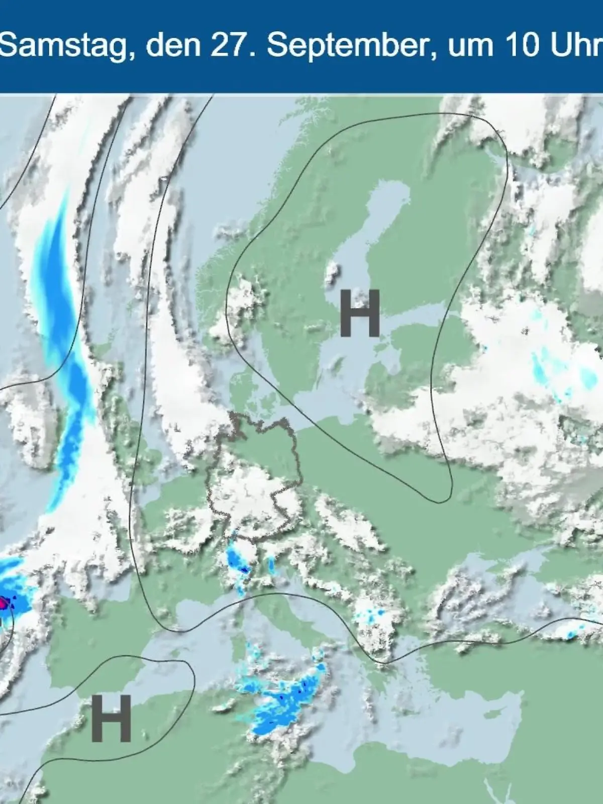 Bild zu: "Die Wetterlage der kommenden 5 Tage"