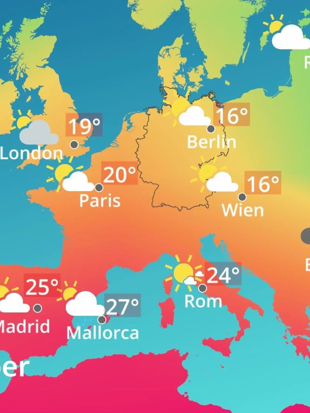 Bild zu: "Europa: Wie wird das Wetter?"