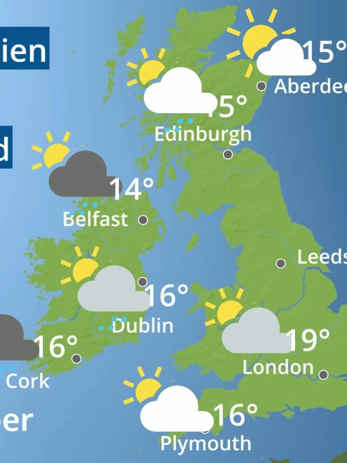 Bild zu: "England, Schottland, Wales: Wie wird das Wetter?"