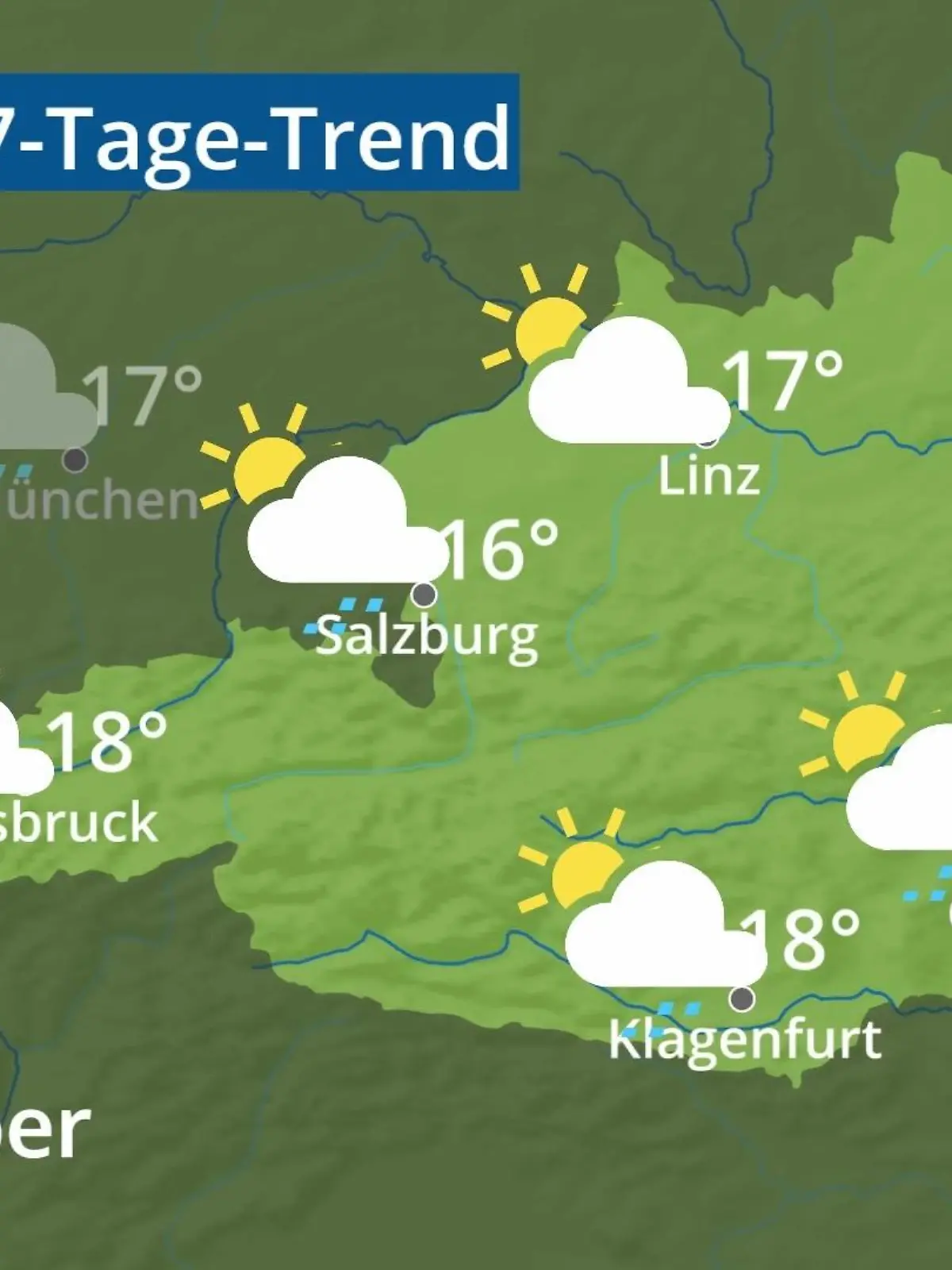 Bild zu: "Österreich: Wie wird das Wetter?"