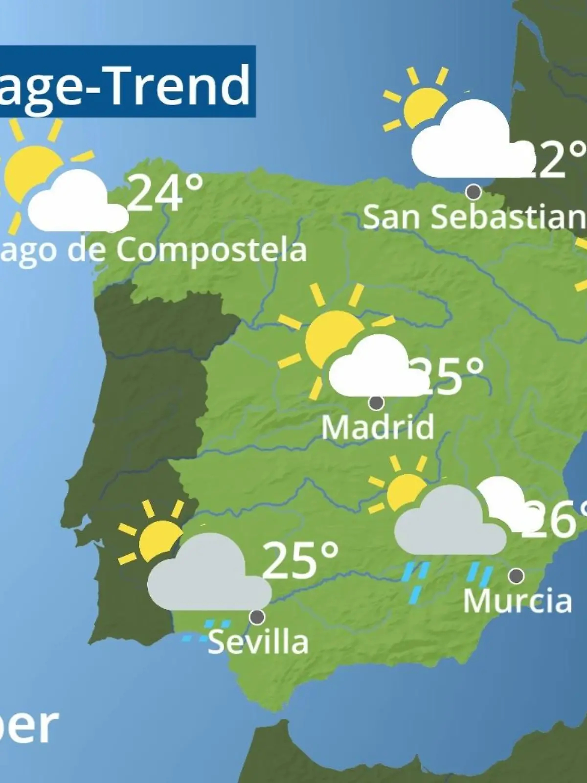 Bild zu: "Spanien: Wie wird das Wetter?"