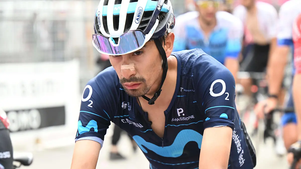 22-05-2022 Giro D italia Tappa 15 Rivarolo Canavese - Cogne 2022, Movistar Sosa Cuervo, Ivan Ramiro Cogne PUBLICATIONxNOTxINxITAxFRAxNED