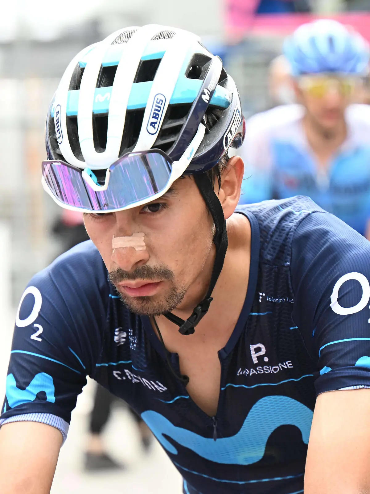 22-05-2022 Giro D italia Tappa 15 Rivarolo Canavese - Cogne 2022, Movistar Sosa Cuervo, Ivan Ramiro Cogne PUBLICATIONxNOTxINxITAxFRAxNED 