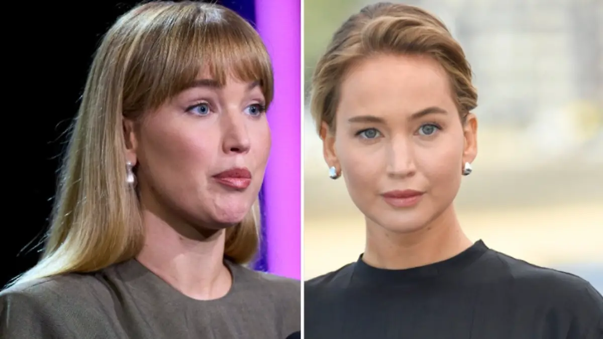Schauspielerin Jennifer Lawrence hat sich zwischen zwei Auftritten in Spanien einen Pony schneiden lassen.
