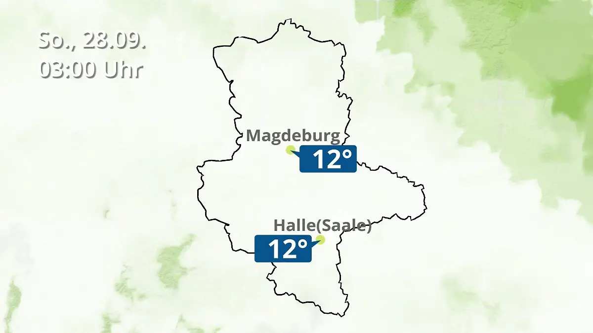 Sachsen-Anhalt: Wie wird das Wetter? Regen und Wolkenfilm für Halle und Magdeburg