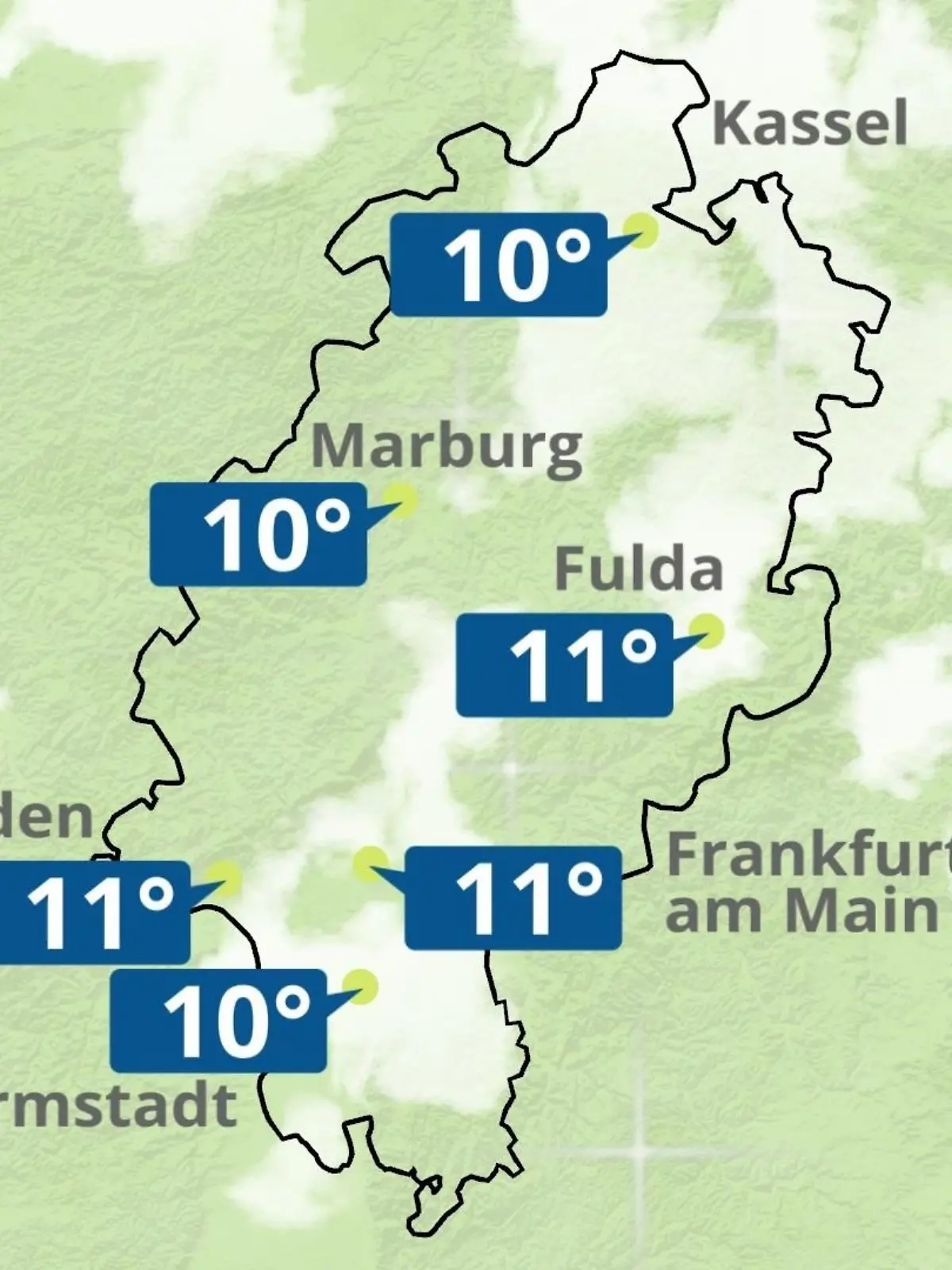 Bild zu: "Hessen: Wie wird das Wetter?"