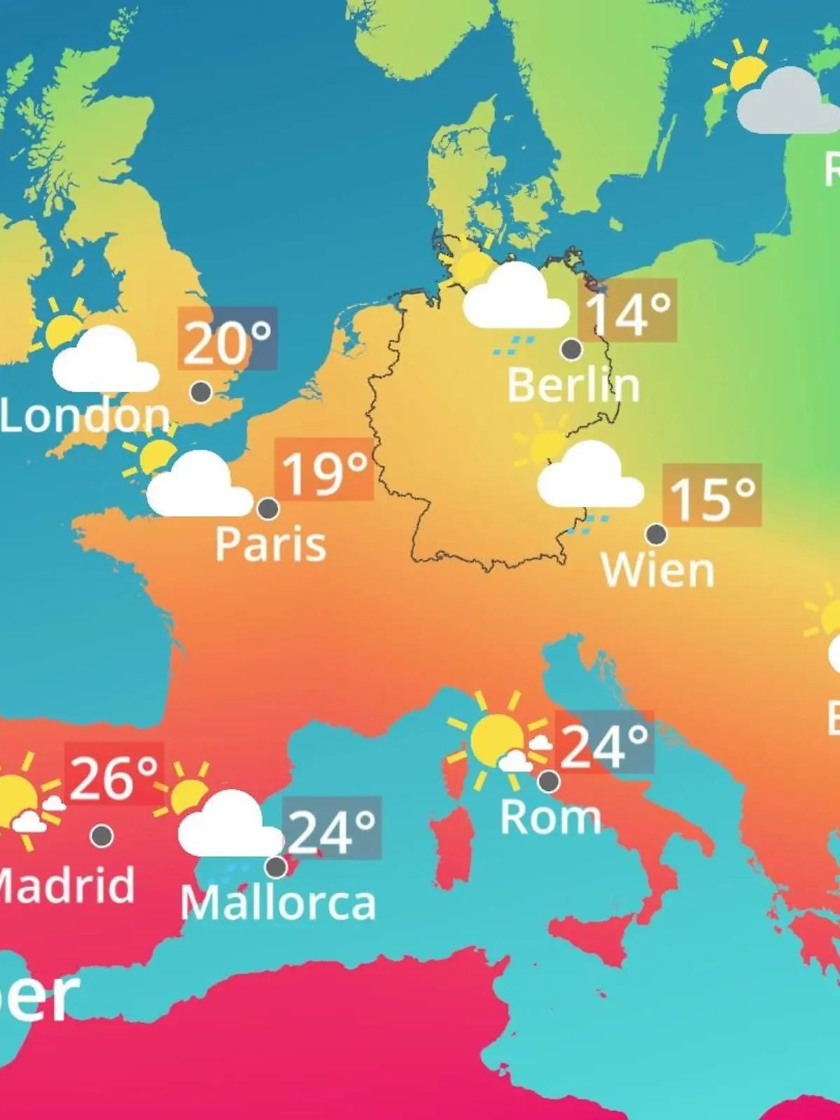 Bild zu: "Europa: Wie wird das Wetter?"
