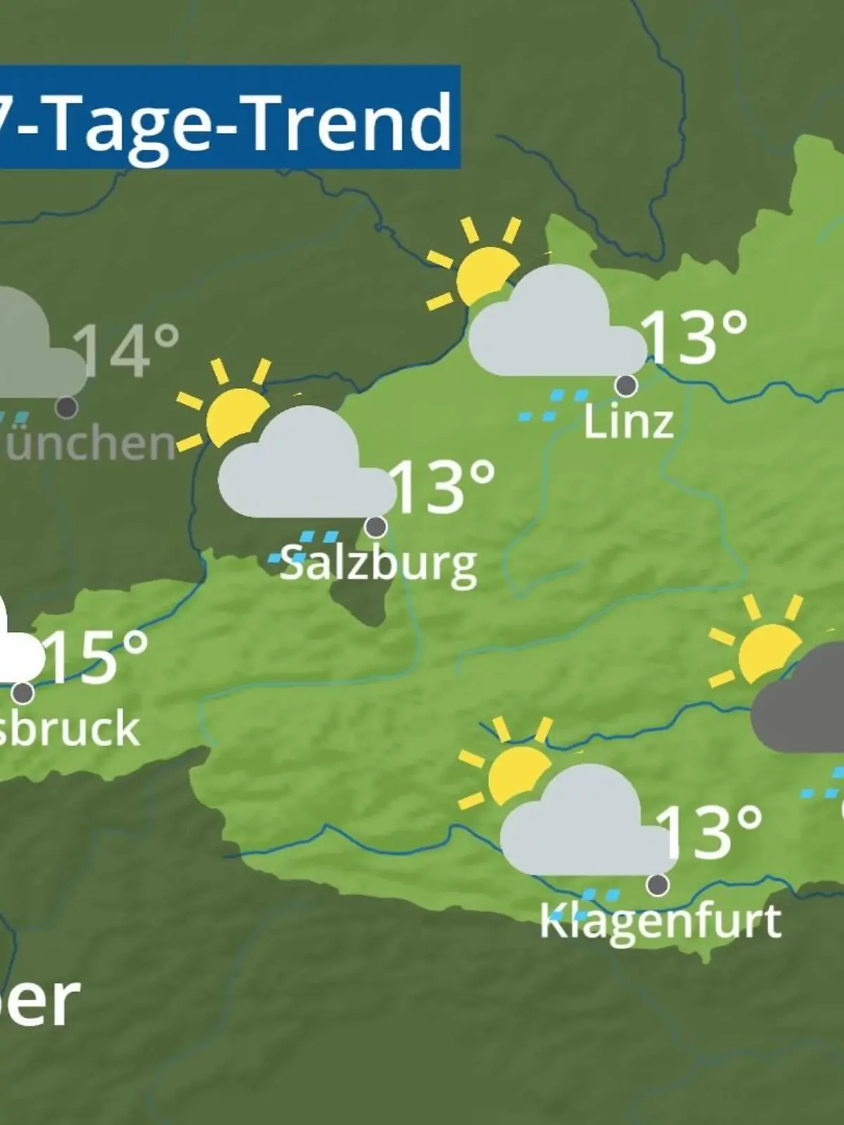 Bild zu: "Österreich: Wie wird das Wetter?"