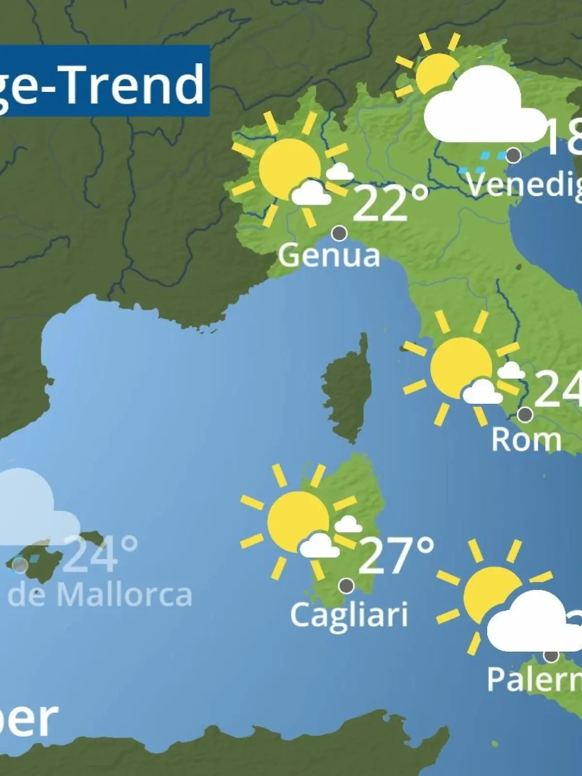Bild zu: "Italien: Wie wird das Wetter?"