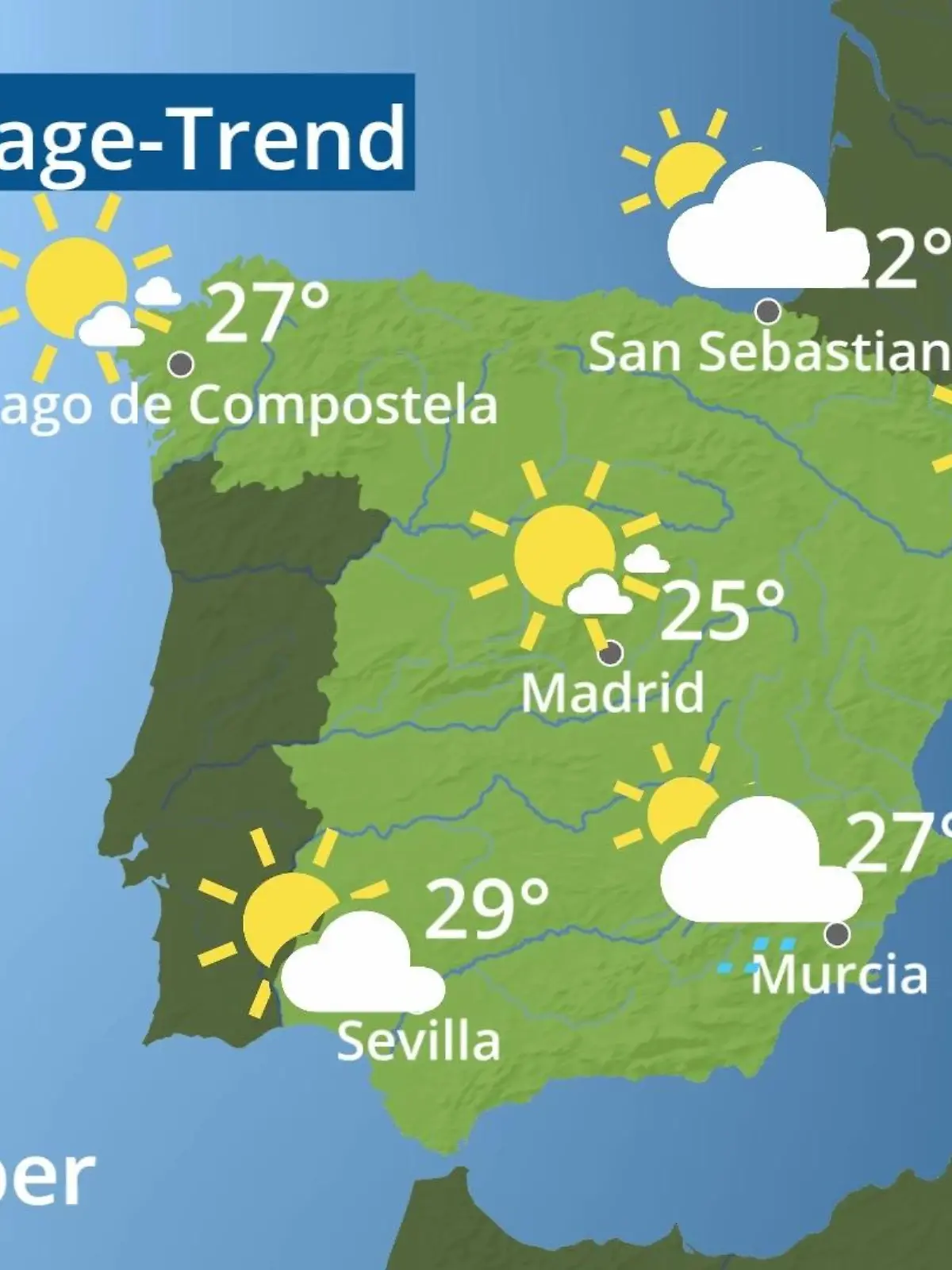 Bild zu: "Spanien: Wie wird das Wetter?"