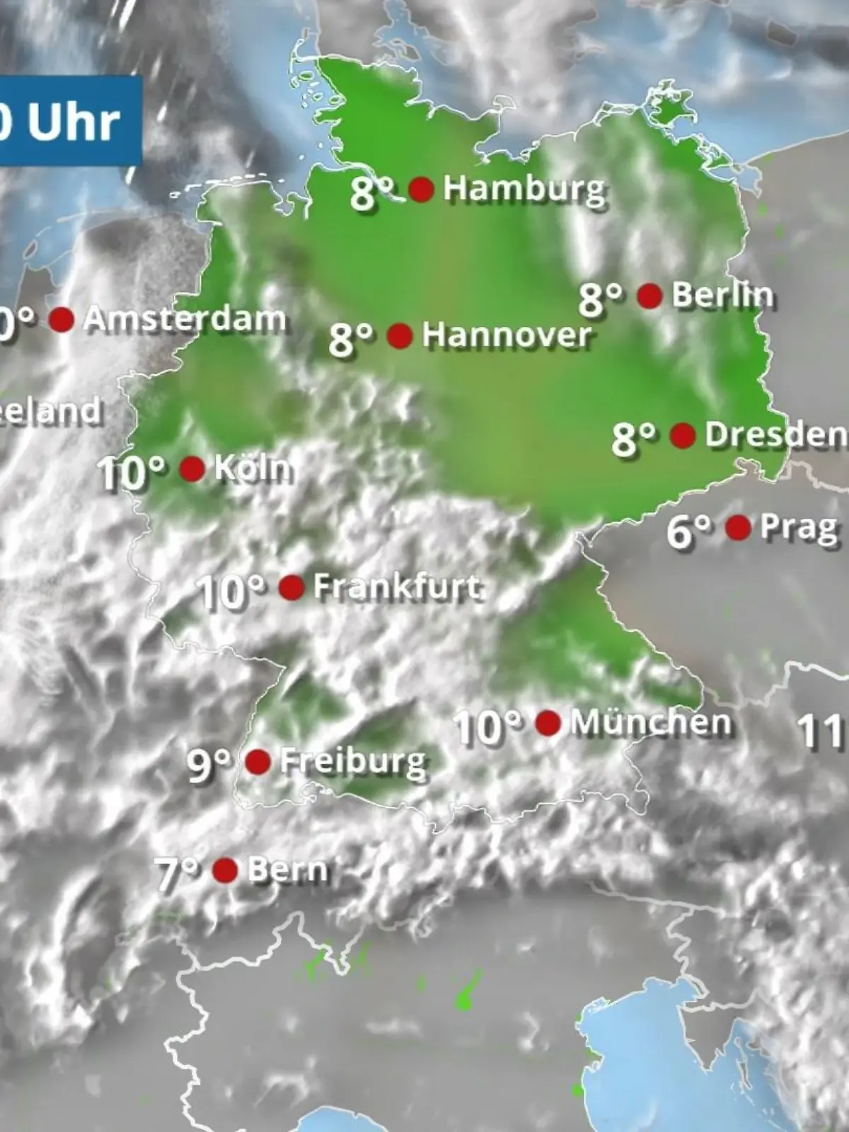 Bild zu: "Von Nordwesten zieht etwas Regen rein"