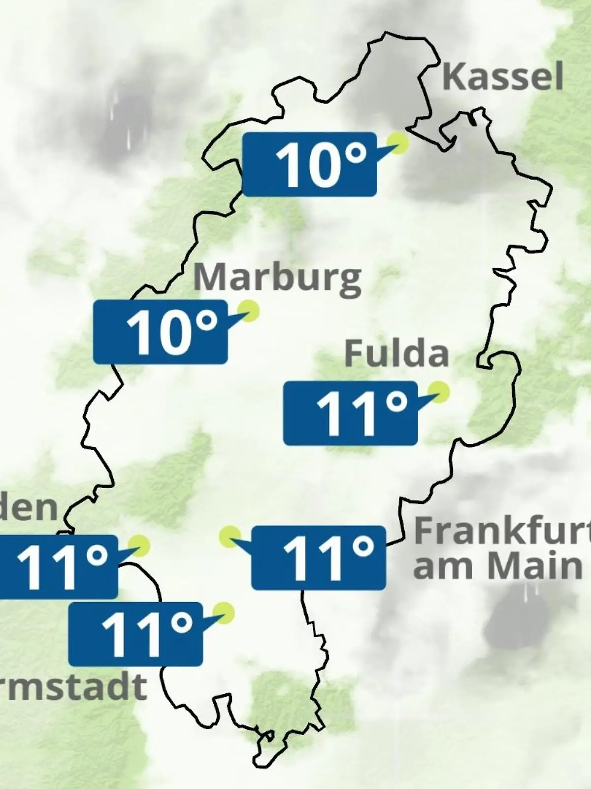 Bild zu: "Hessen: Wie wird das Wetter?"